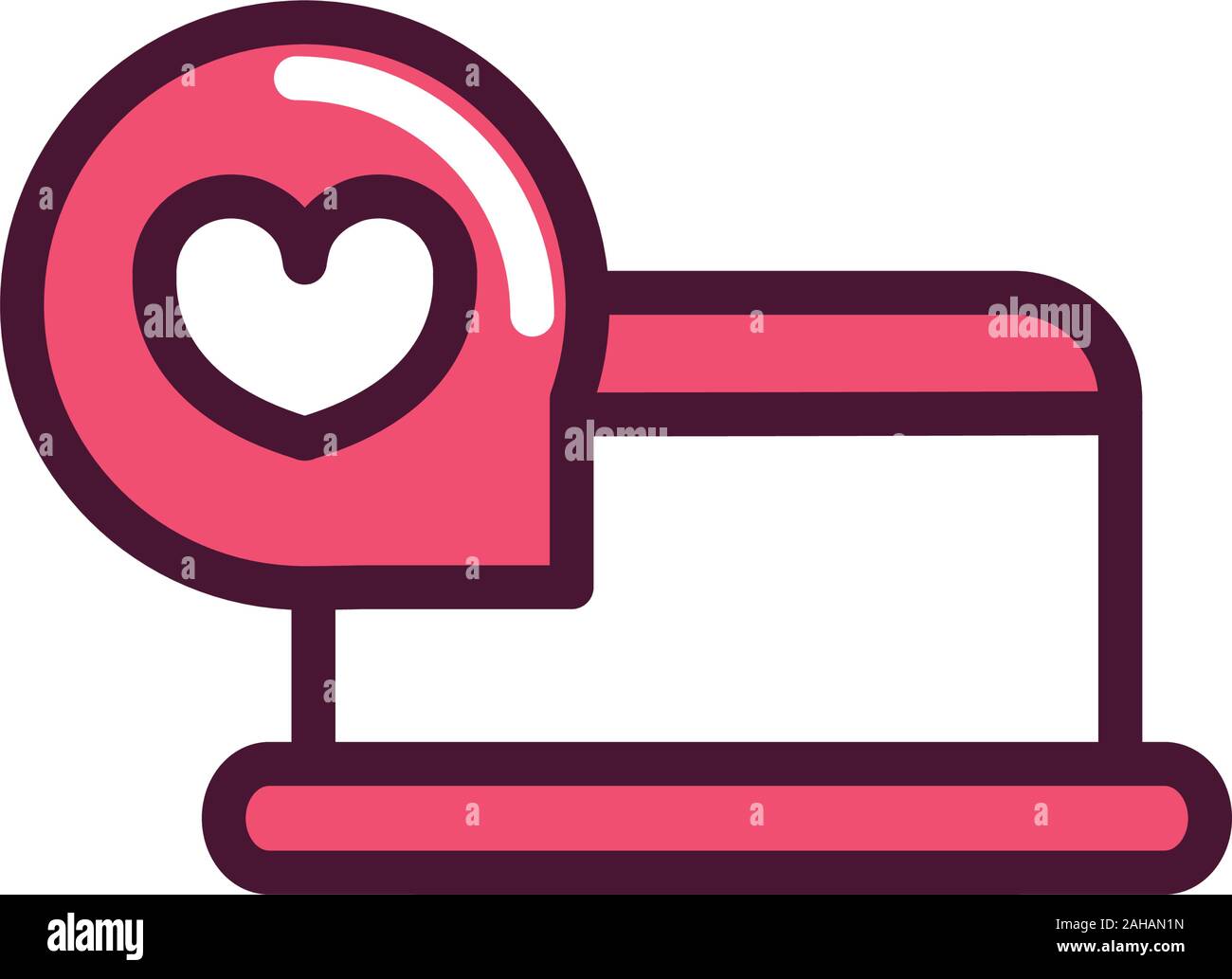 happy valentines day laptop speech bubble heart love romantic feeling ...