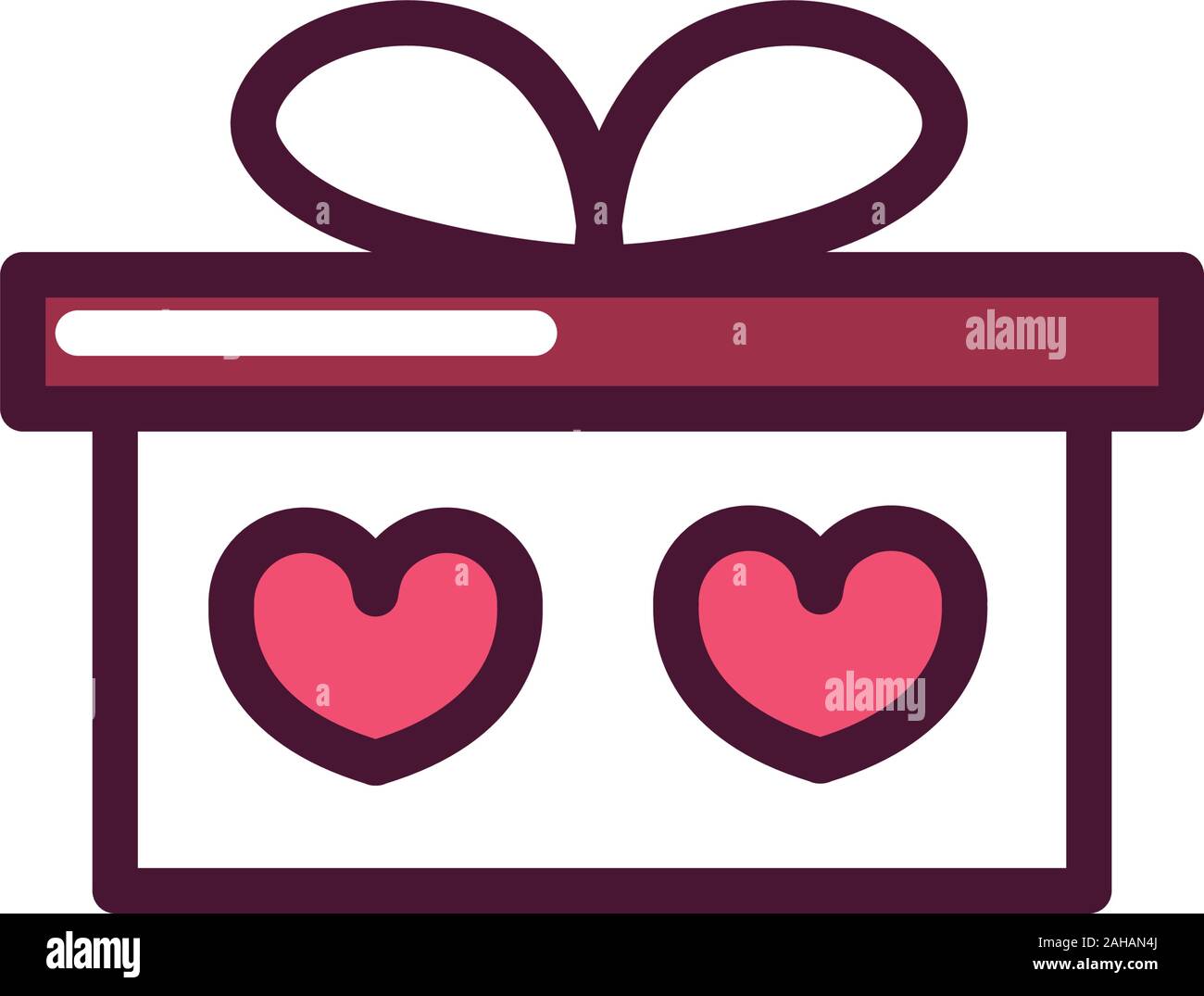 happy valentines day gift box surprise hearts love romantic feeling ...