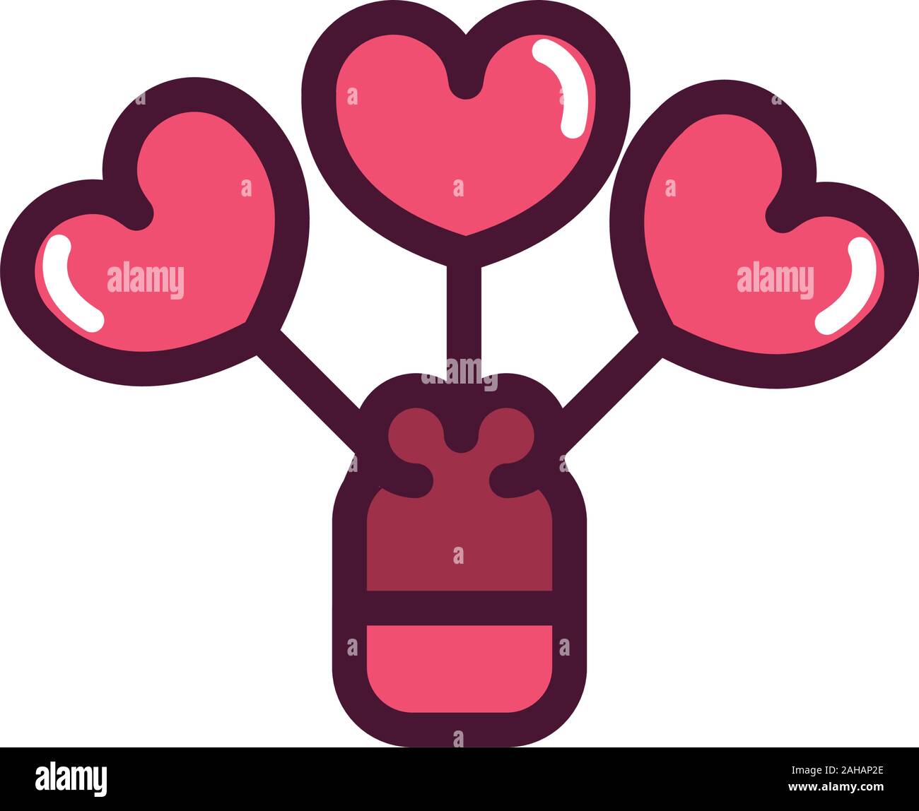 happy valentines day lollipops candy sweet love romantic feeling icon ...