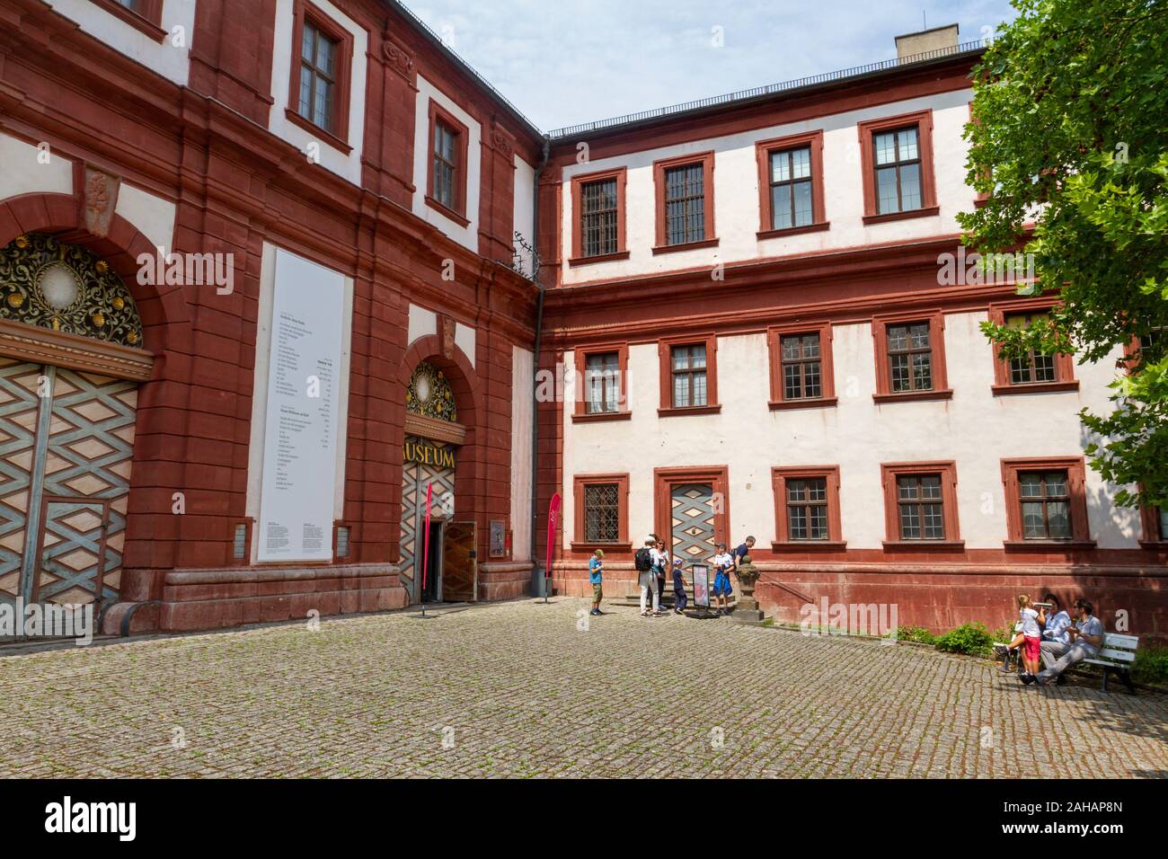 The Main-Franconian Museum (formerly the Mainfränkisches Museum), Fortress Marienberg in Wurzburg, Bavaria, Germany. Stock Photo