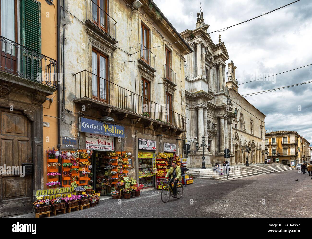 confetti shop, corso Ovidio Sulmona Stock Photo