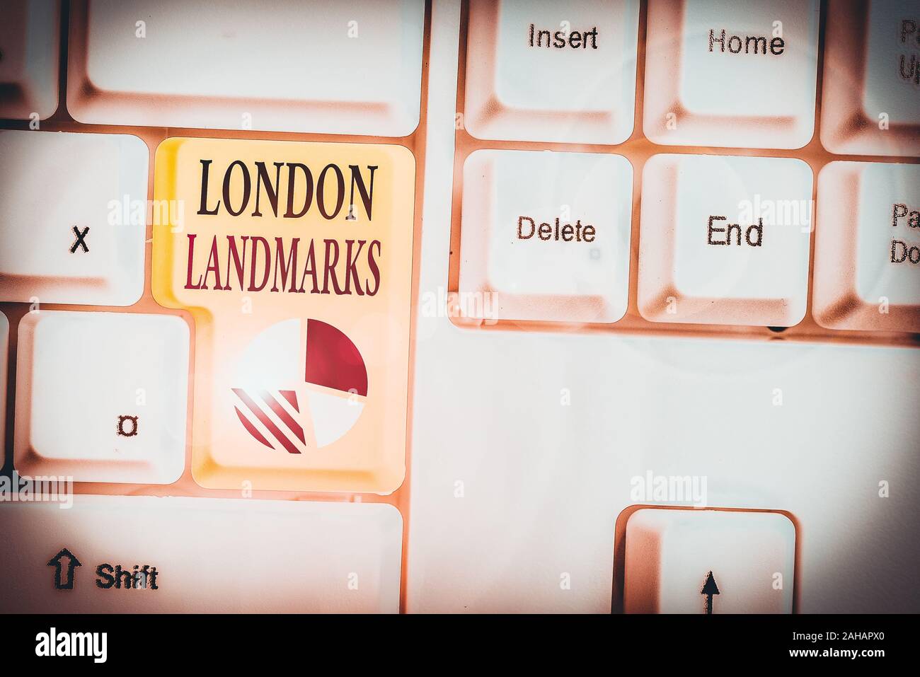 Text Sign Showing London Landmarks Business Photo Showcasing Most