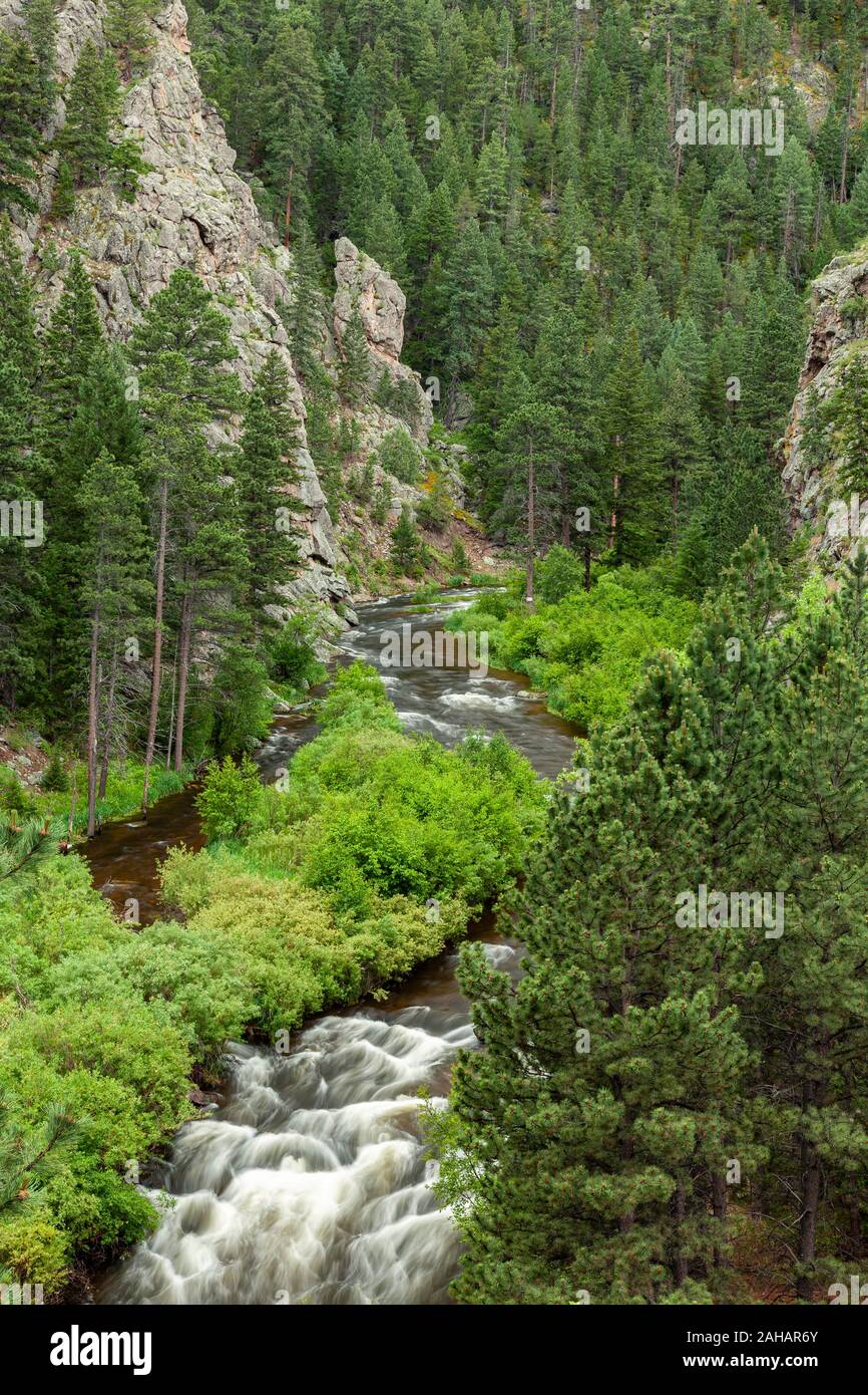 Big Thompson River and Big Thompson Canyon, near Estes Park, Colorado