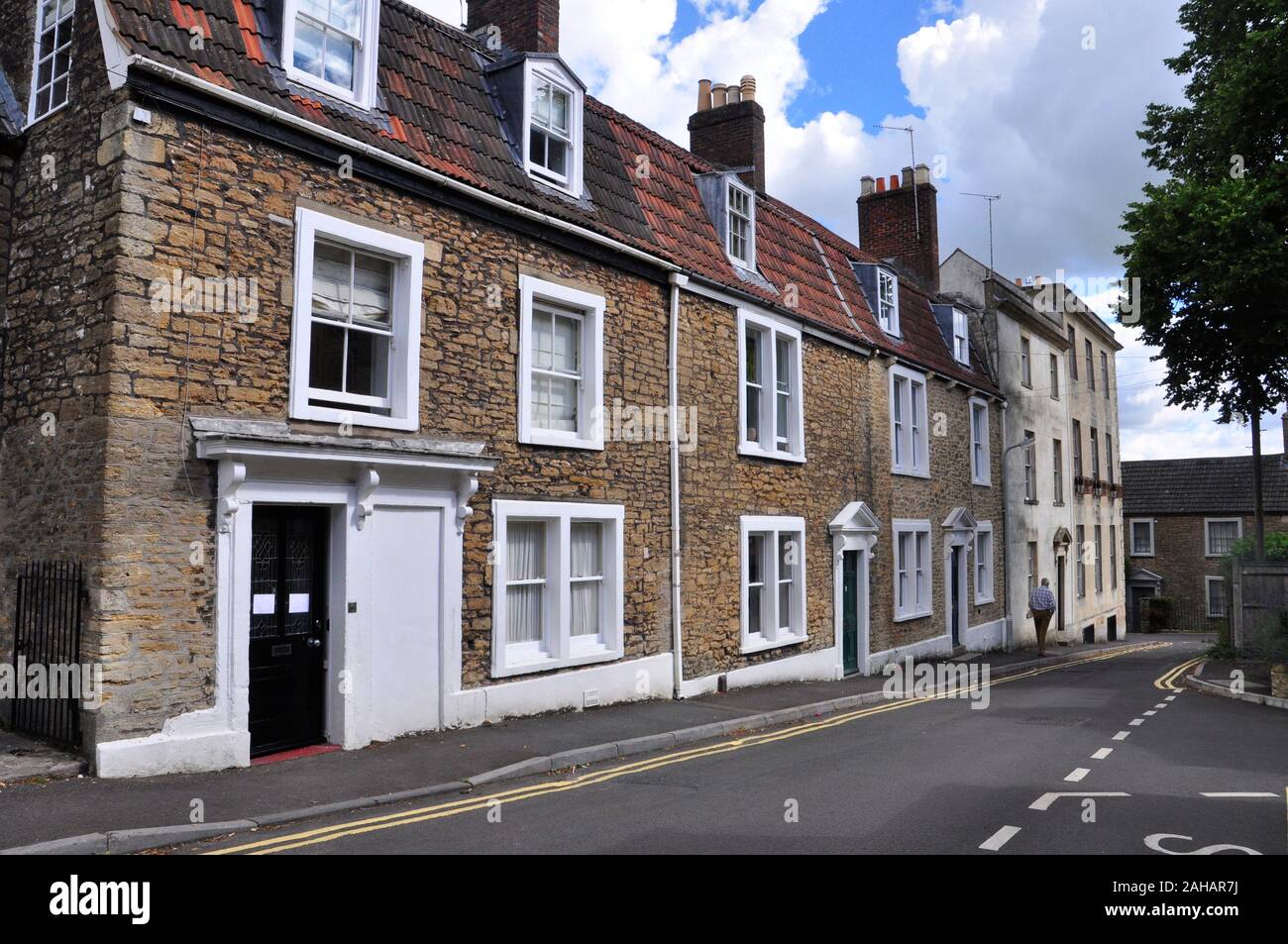 Houses in South Parade Frome,Somerset.South parade was the site of the