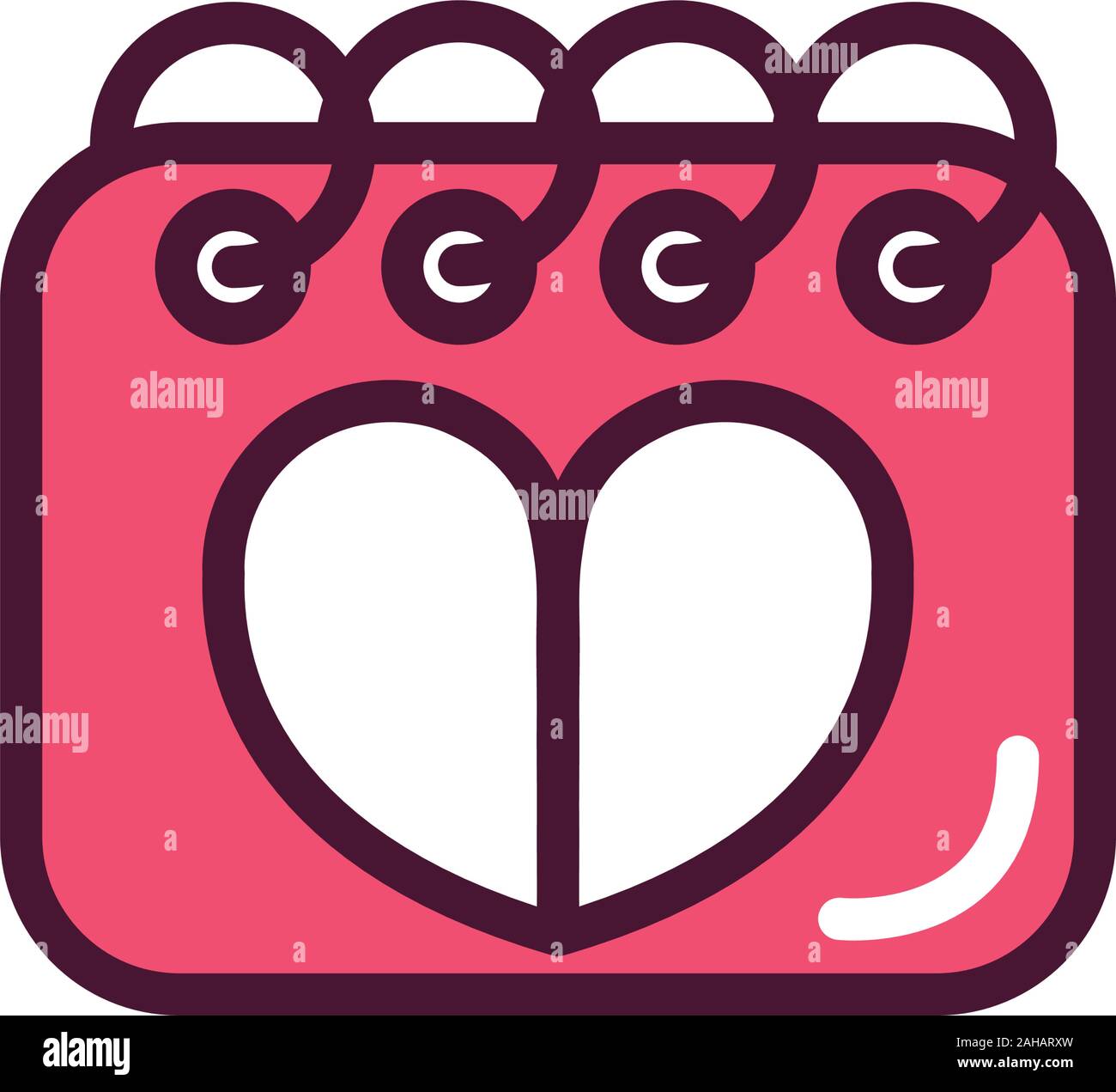 happy valentines day calendar date reminder heart love romantic feeling ...