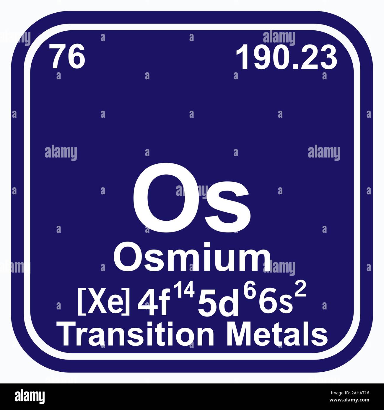 Osmium Periodic Table Of The Elements Vector Illustration Eps 10 Stock Osmium Periodic Table Of The Elements Vector Illustration Eps 10 Stock