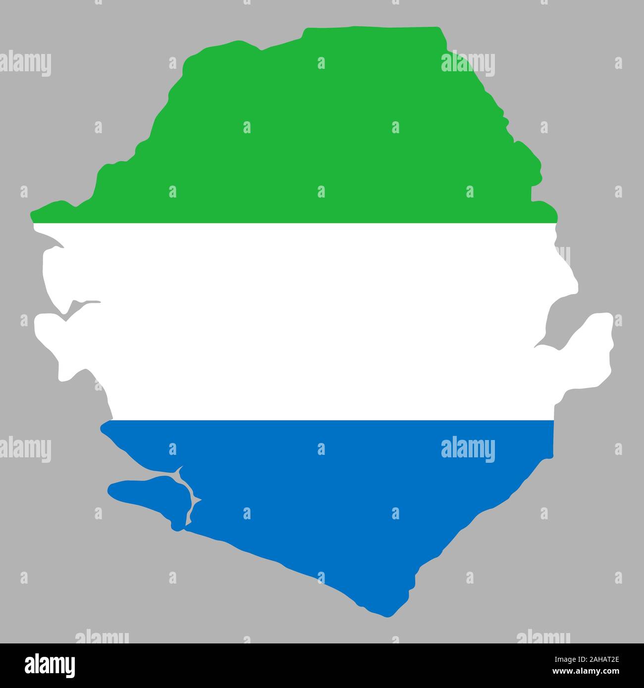 Sierra Leone Map flag Vector Vector illustration eps 10 Stock Vector