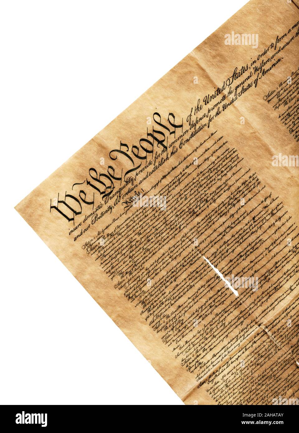 Us constitution document hi-res stock photography and images - Alamy