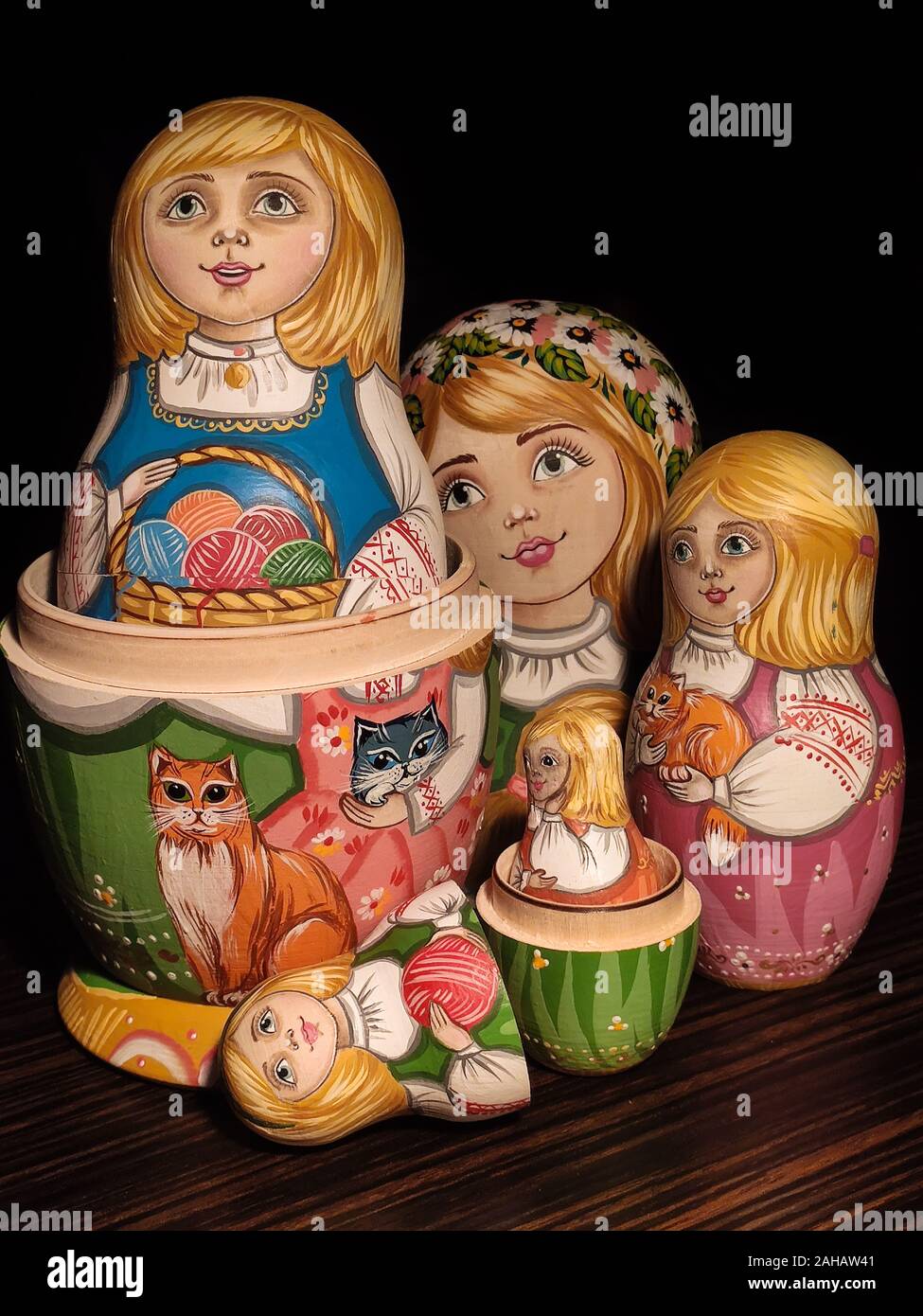 little wooden dolls inside each other