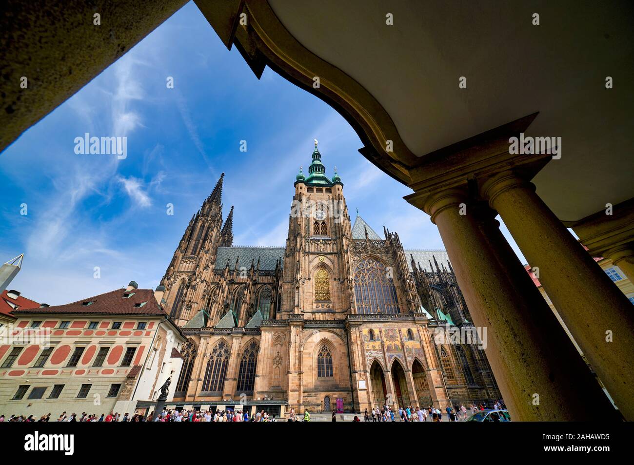 Prague Czech Republic. The castle Stock Photo