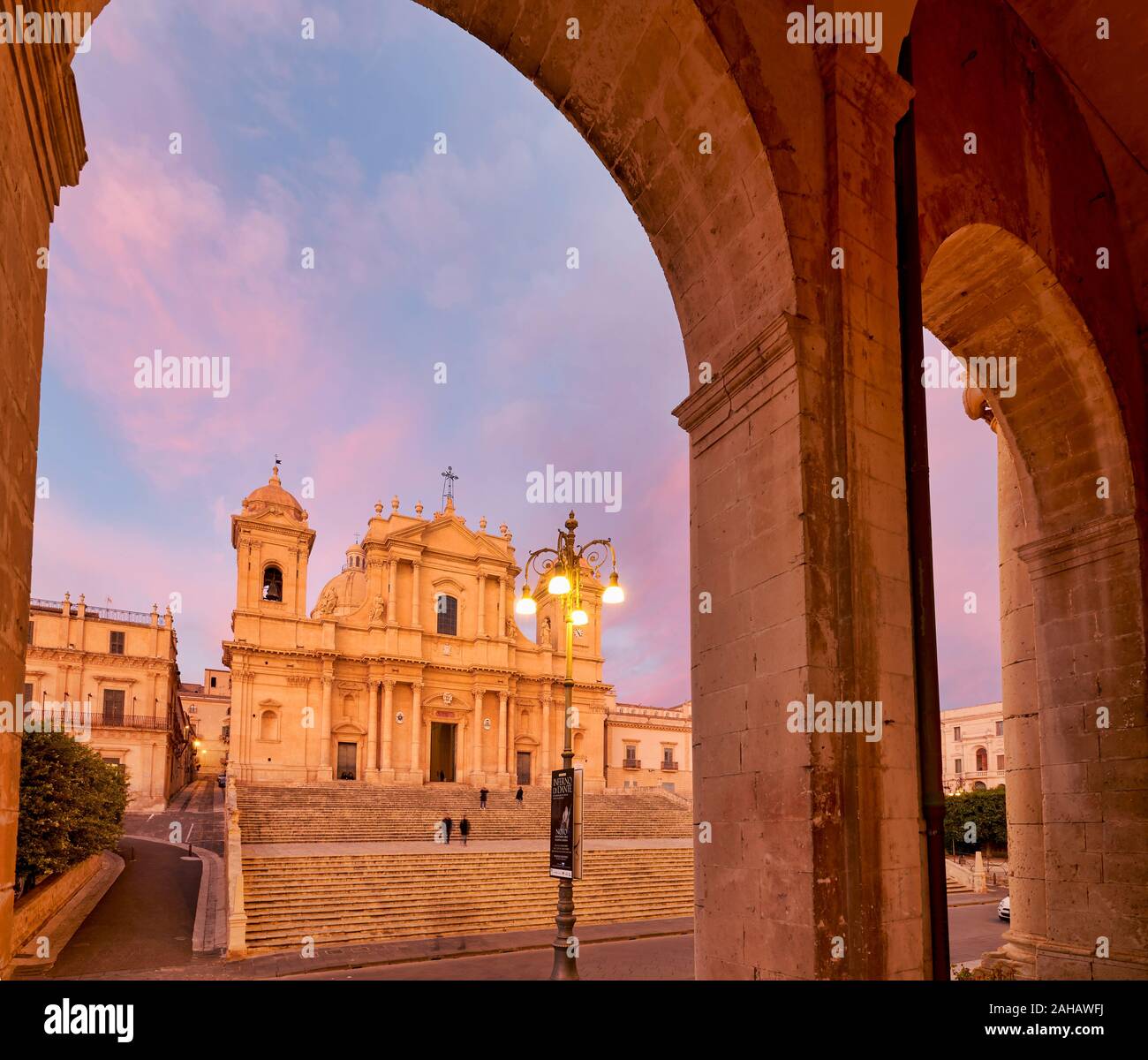 Noto Cathedral Sicily Italy Stock Photo - Alamy