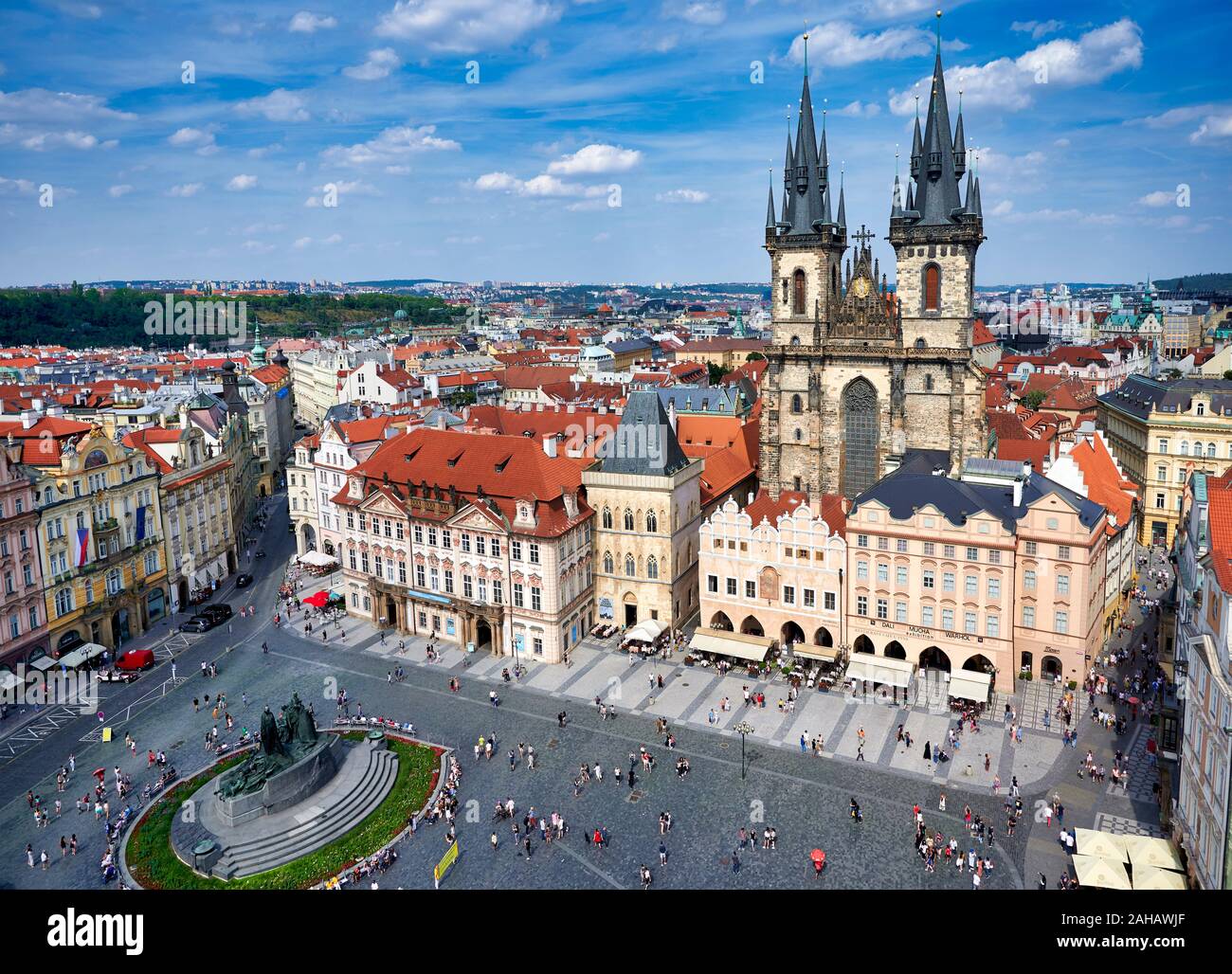 Czech republic prague roof hi-res stock photography and images - Alamy