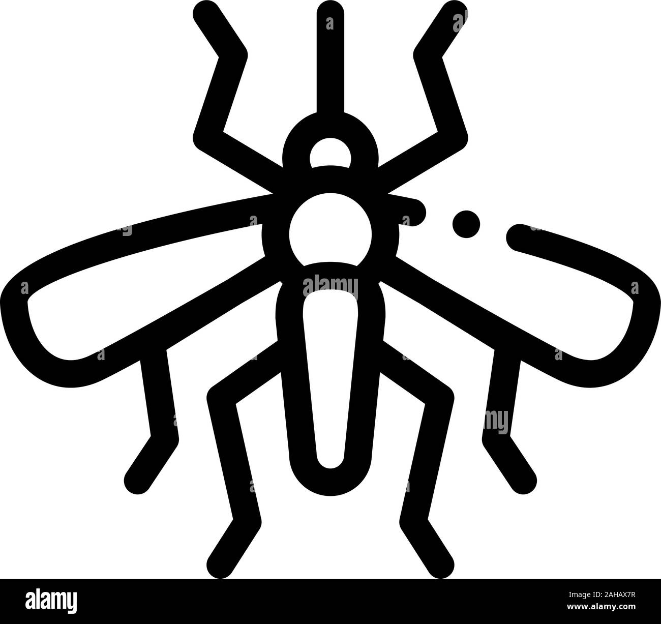 Mosquito Insect Icon Vector Outline Illustration Stock Vector Image ...