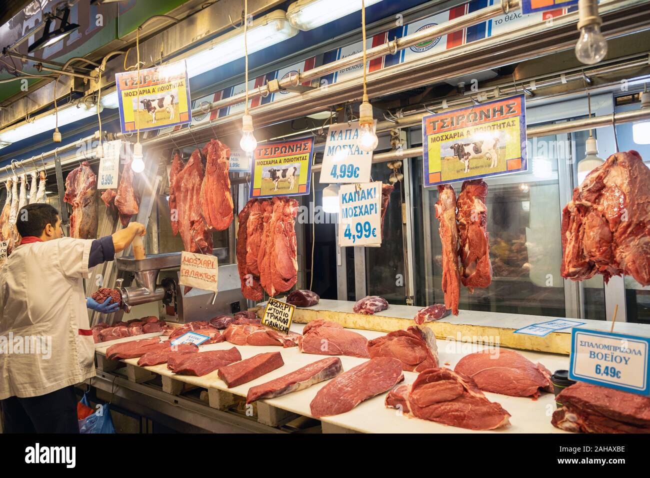 Meat market stall hires stock photography and images Alamy