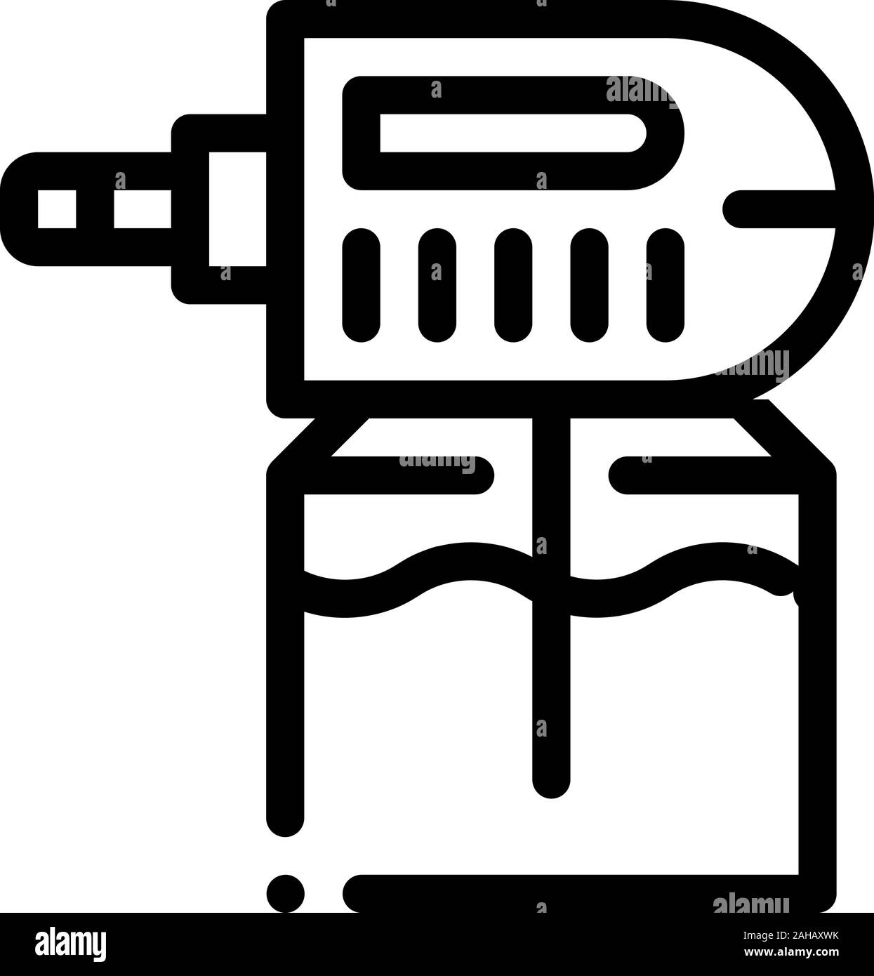 Electric Mosquito Icon Vector Outline Illustration Stock Vector Image ...