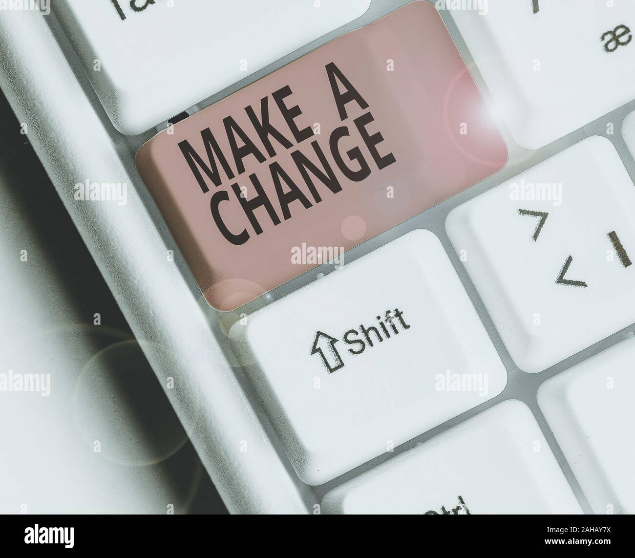 Conceptual hand writing showing Make A Change. Concept meaning Create a ...