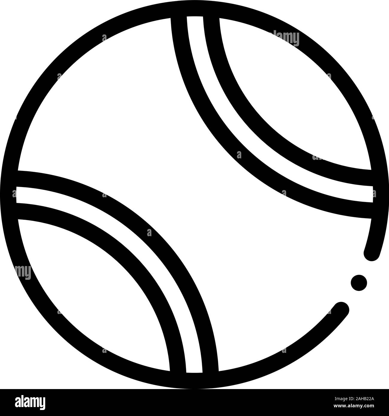 Tennis Play Ball Icon Vector Outline Illustration Stock Vector Image ...