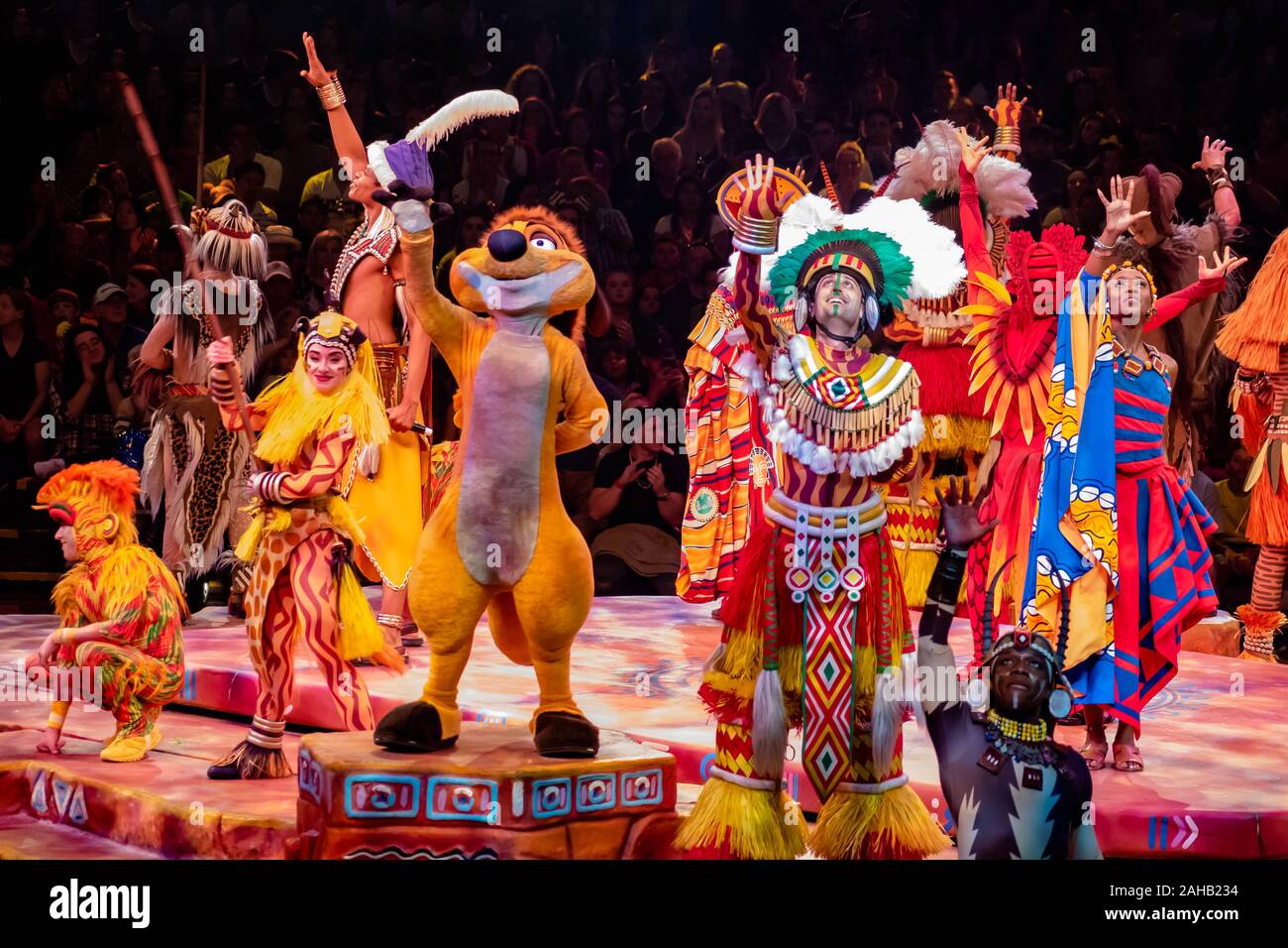 Orlando, Florida. December 16, 2019. Festival of the Lion King at