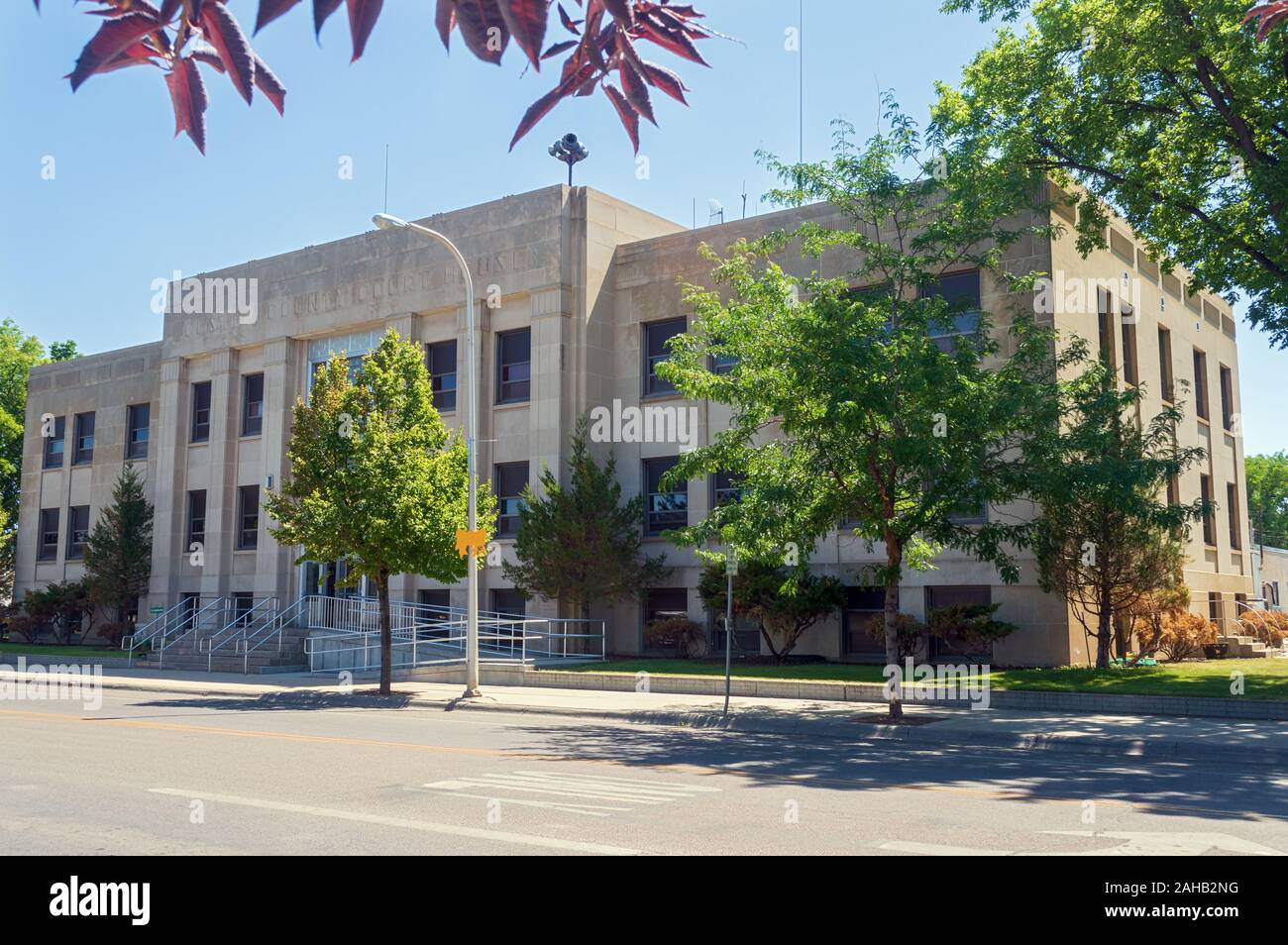 Miles City, Montana July 28, 2014 The Custer County Courthouse was