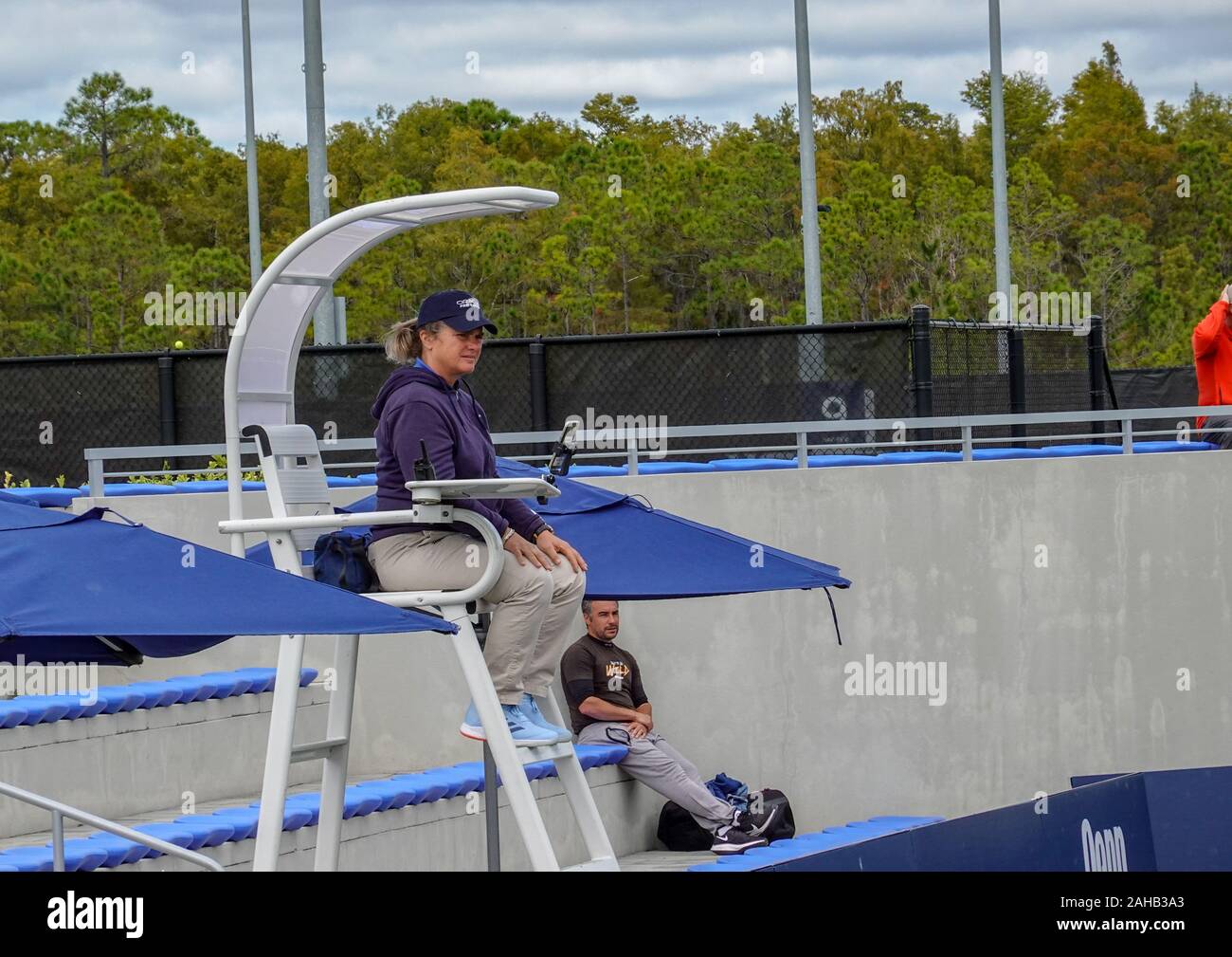Orlando,FL/USA11/16/19 A judge working at the Oracle Pro Series ITF