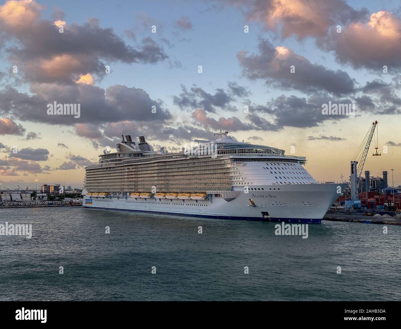 Royal Caribbean Allure Of The Seas Docked In Labadee Haiti Stock Photo Alamy