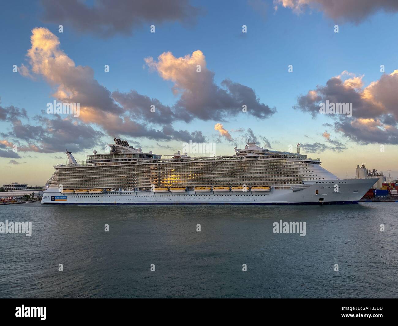 Royal Caribbean Allure Of The Seas Docked In Labadee Haiti Stock Photo Alamy
