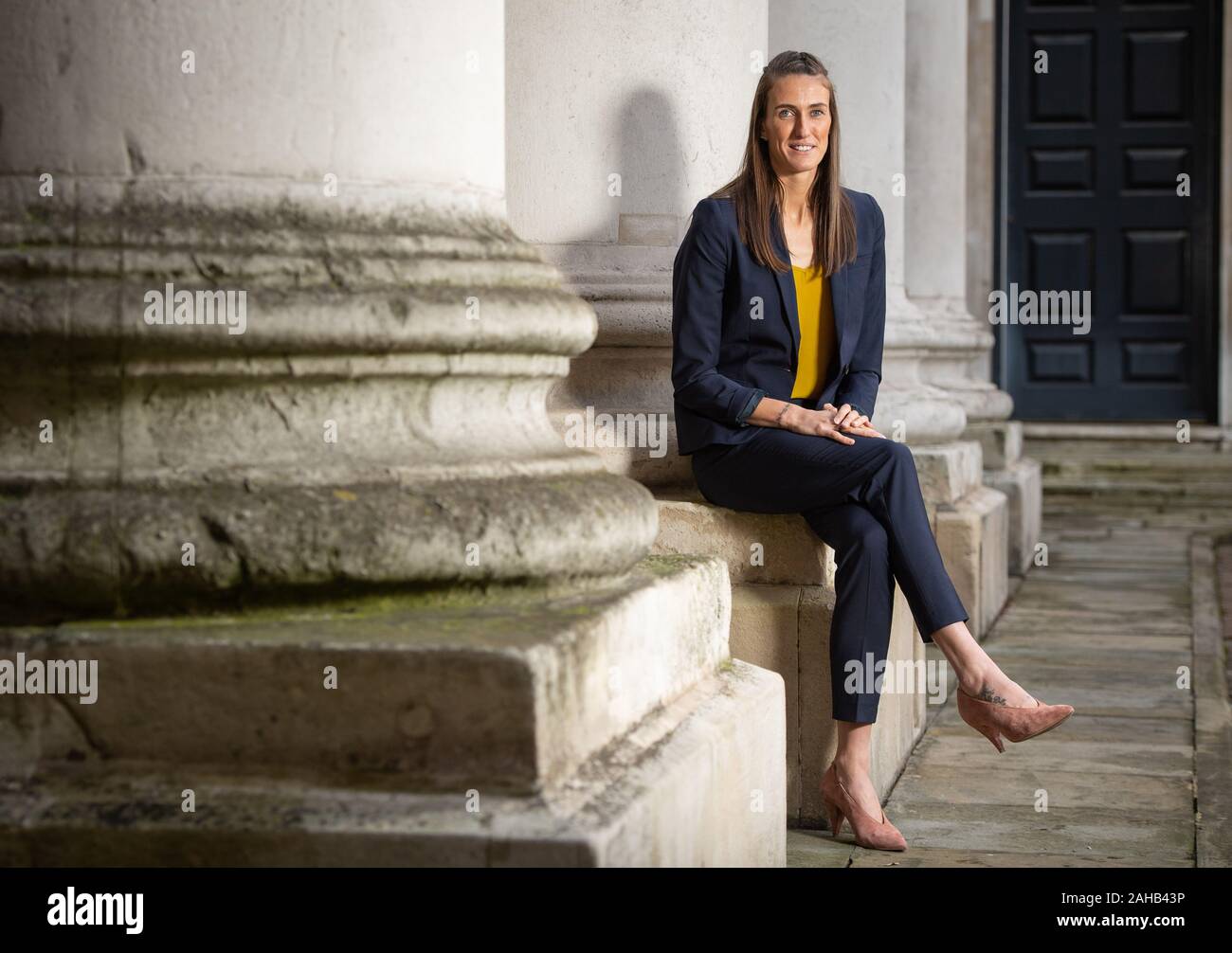 Manchester City's Jill Scott who has received a MBE in the New Year's Honours List, at Admiralty House, London. Stock Photo