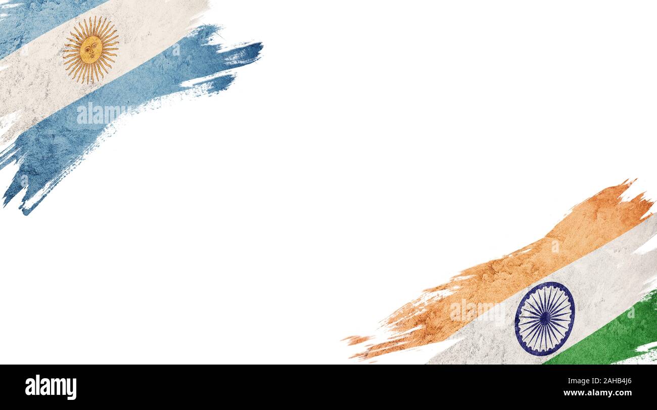 India argentina flag hi-res stock photography and images - Alamy