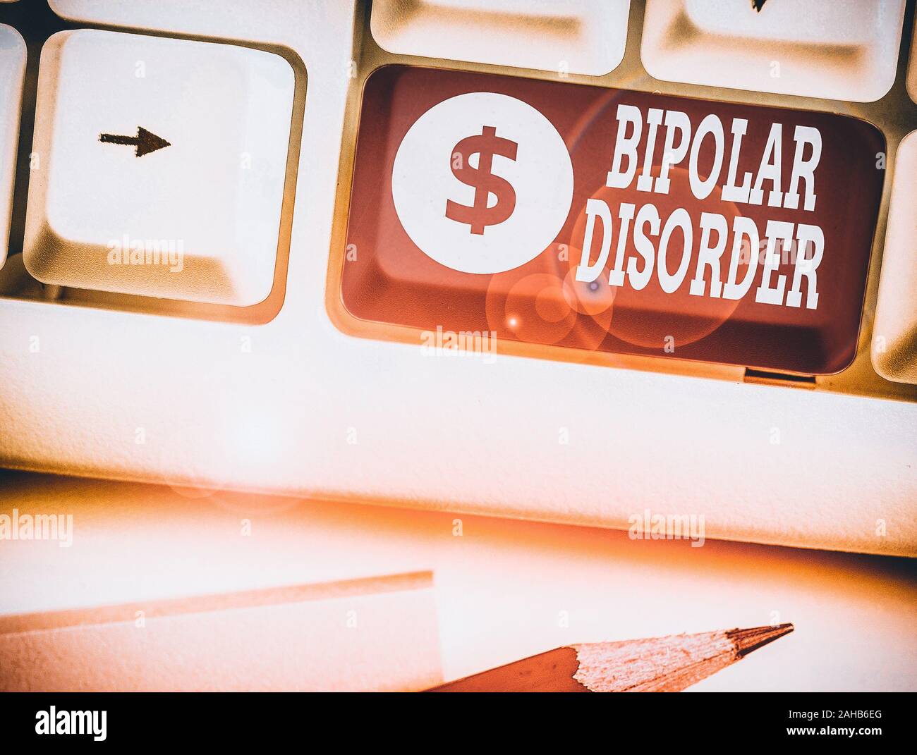 Conceptual hand writing showing Bipolar Disorder. Concept meaning ...