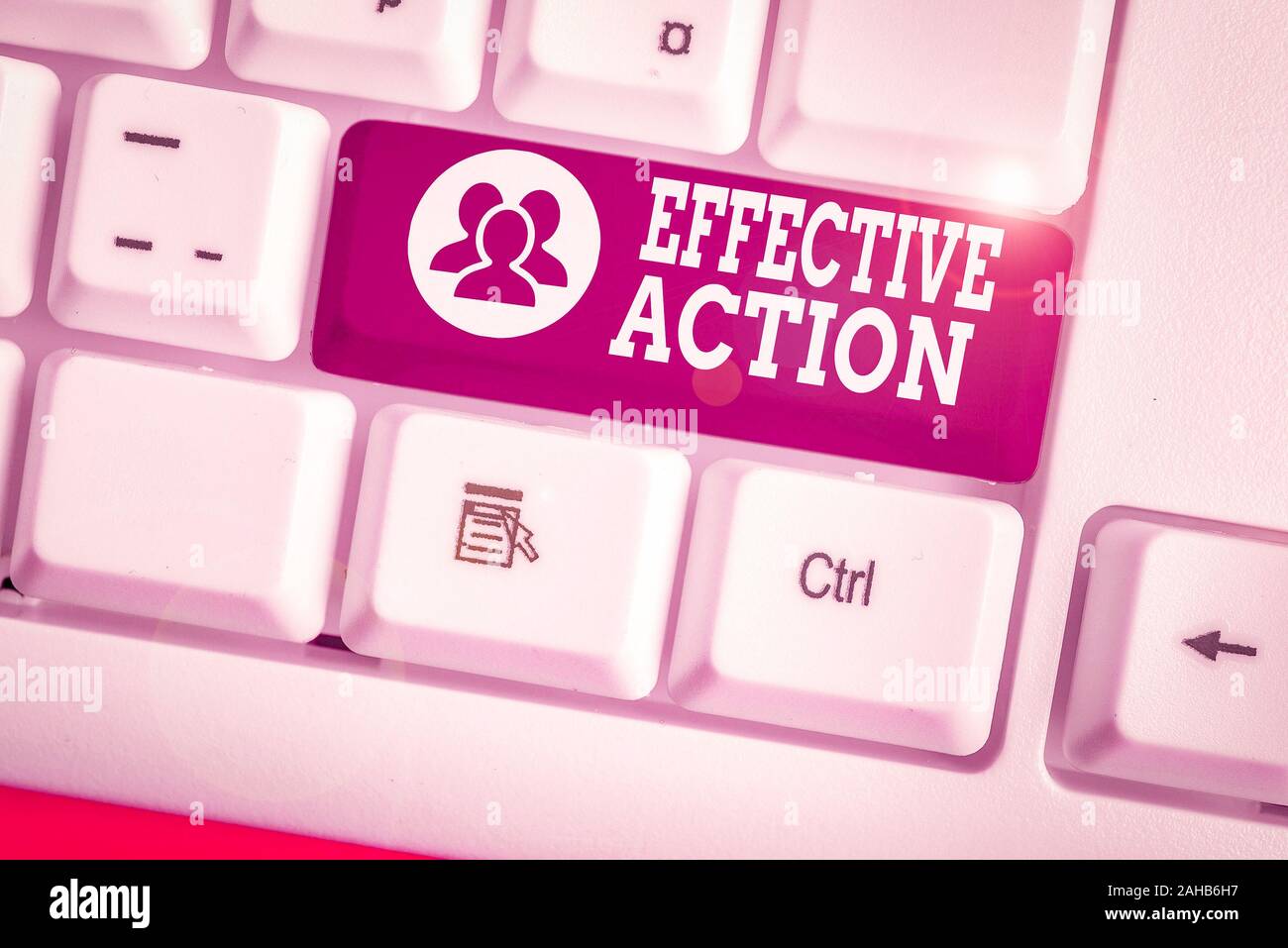 Handwriting text writing Effective Action. Conceptual photo producing the intended purpose or expected result Stock Photo