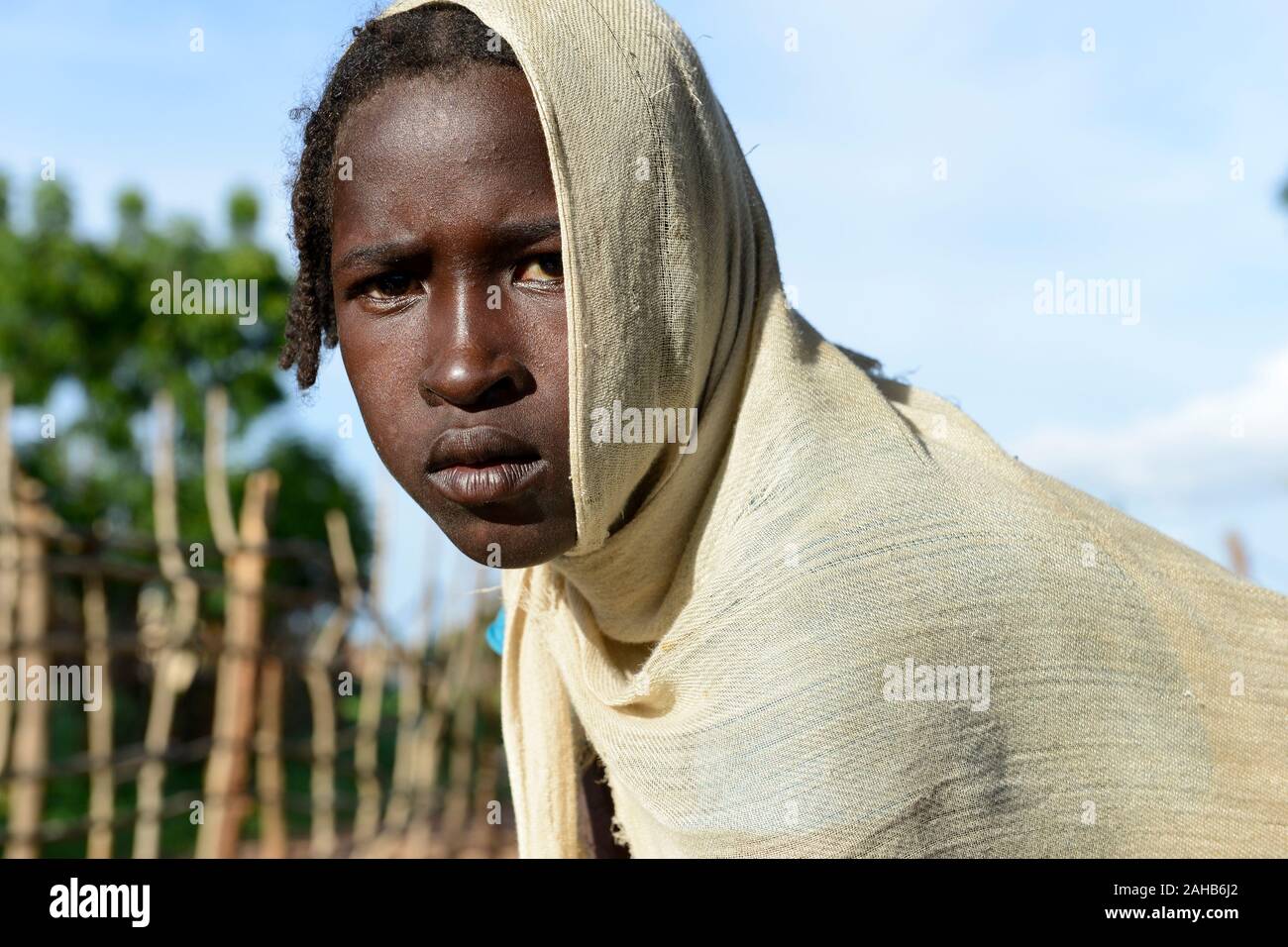 CHAD, Goz Beida, refugee camp Djabal for refugees from Darfur, Sudan / TSCHAD, Goz Beida, Fluechtlingslager Djabal fuer Fluechtlinge aus Darfur, Sudan Stock Photo