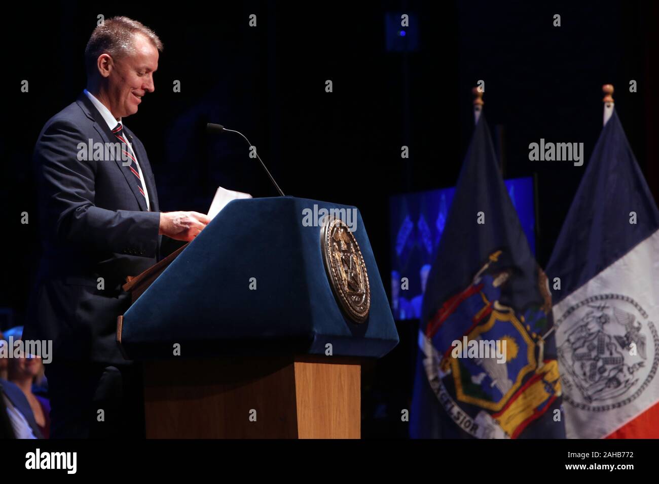 New York, NY, USA. 27th Dec, 2019. New York City Mayor Bill De Blasio ...