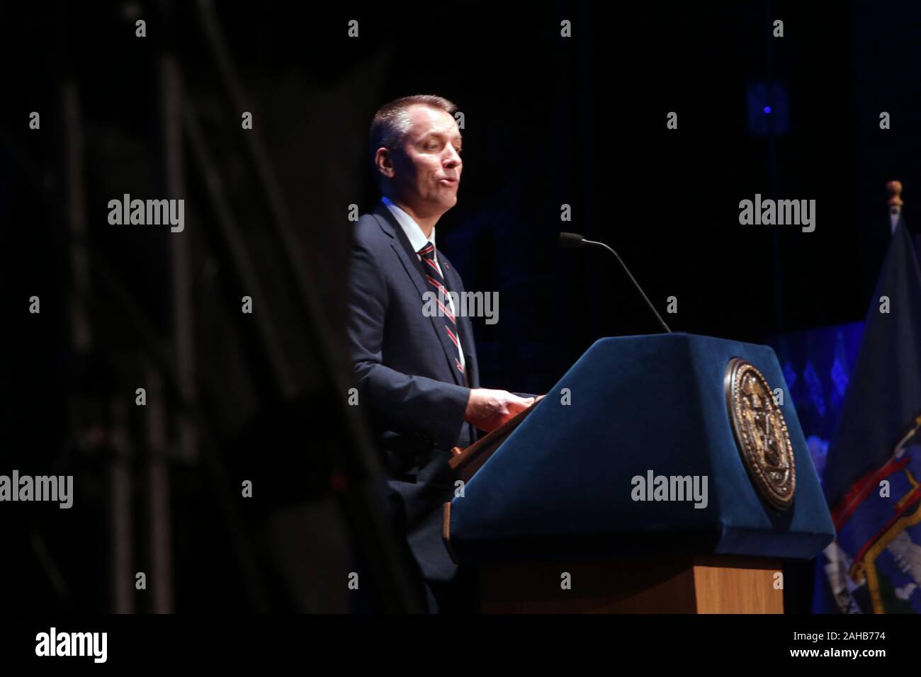 New York, NY, USA. 27th Dec, 2019. New York City Mayor Bill De Blasio ...