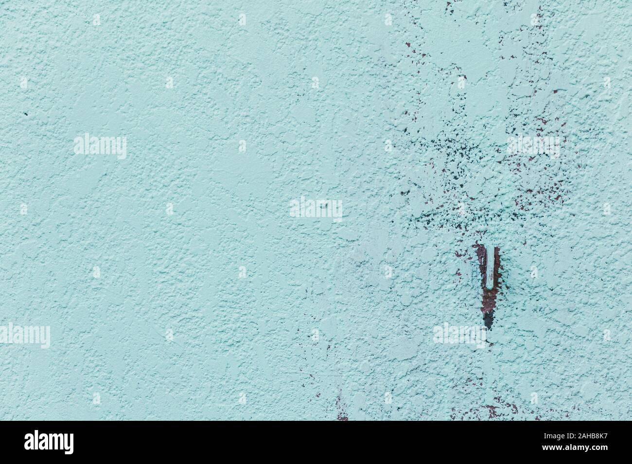 Aqua painted concrete wall background texture Stock Photo
