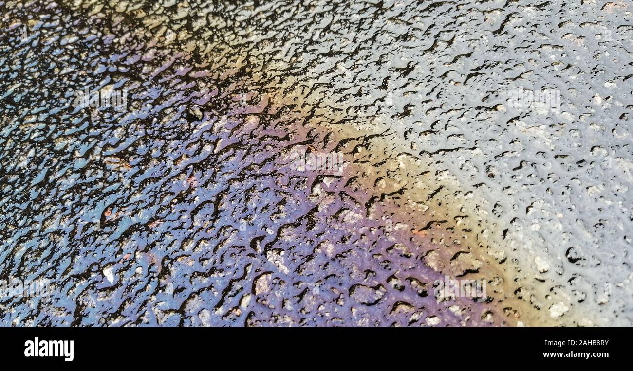 Oil spill on asphalt hires stock photography and images Alamy