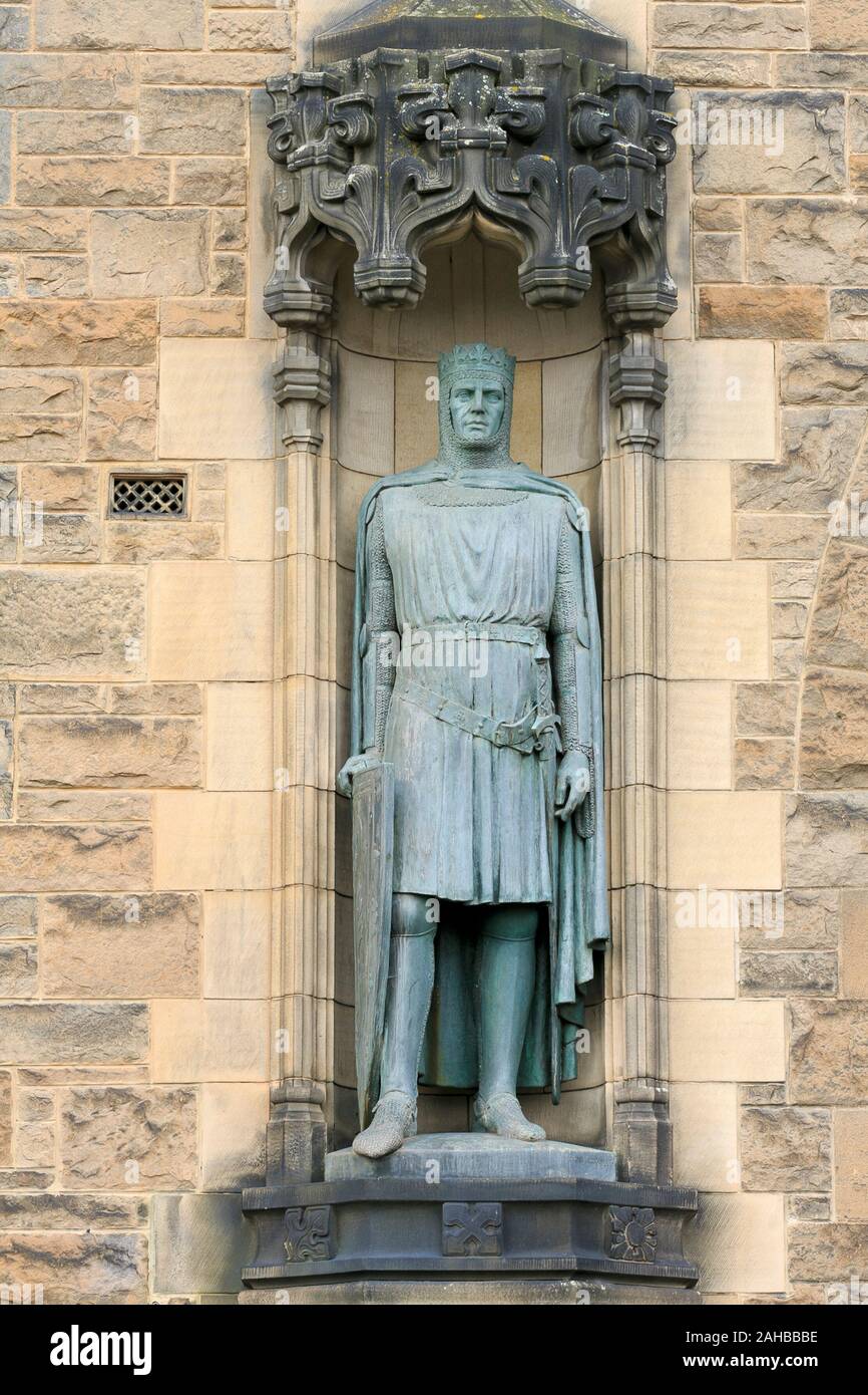 William Wallace statue, Edinburgh Castle, The Royal Mile, The Old Town, Edinburgh, Scotland