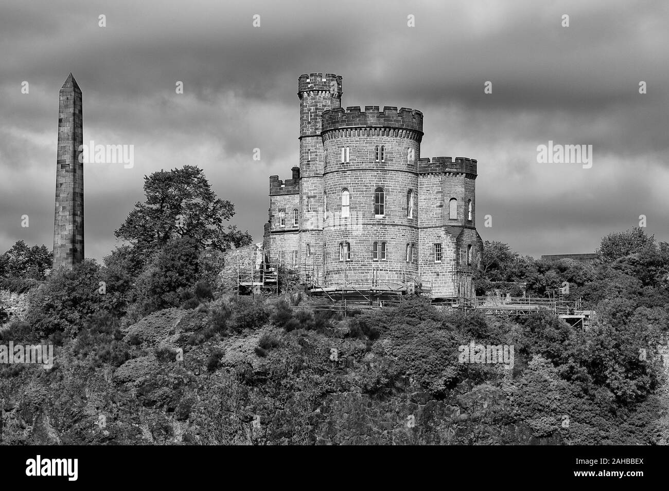 Governor's House on Calton Hill, Edinburgh, Scotland, United Kingdom Stock Photo