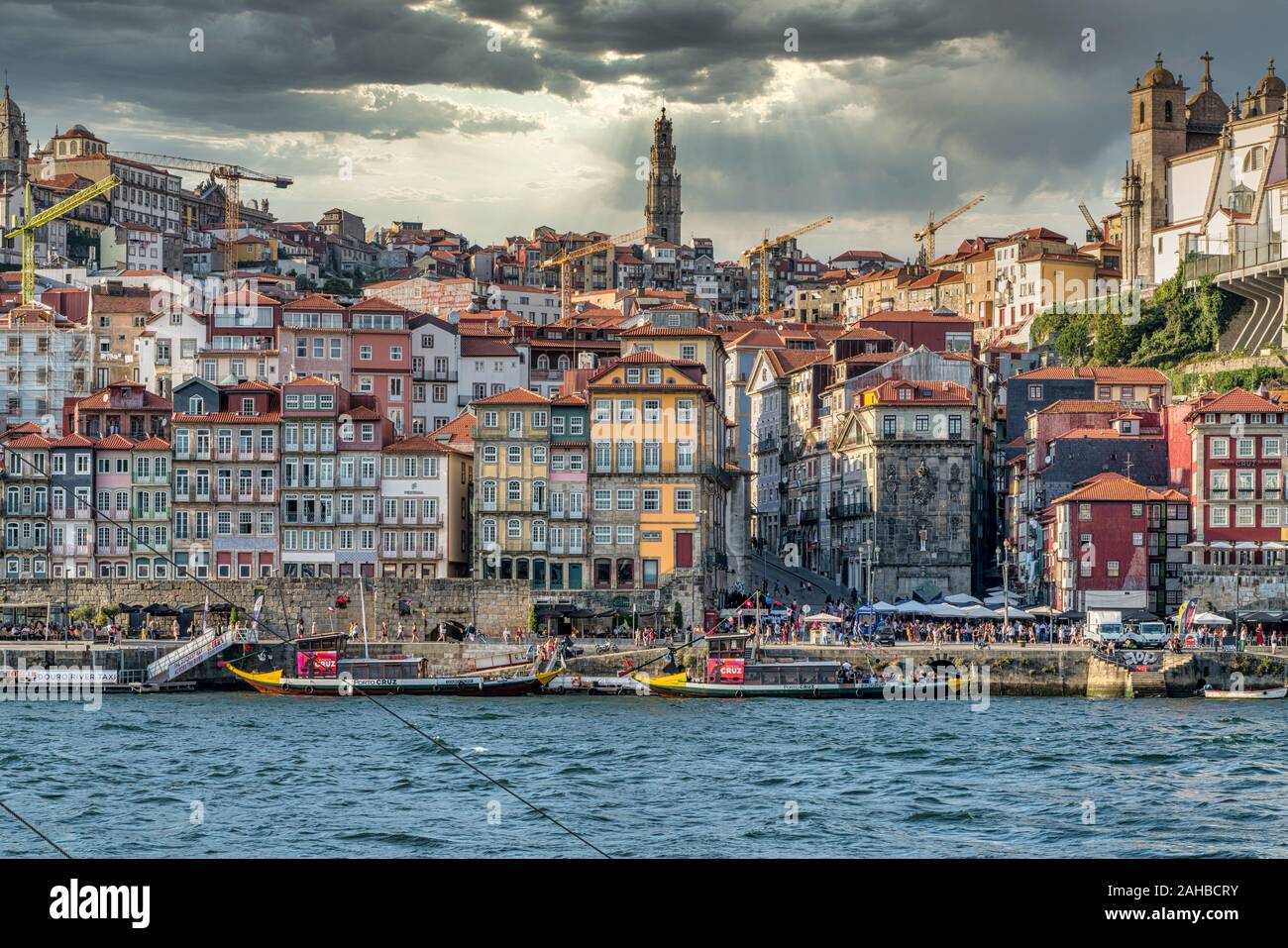 Porto over the Douro River Stock Photo