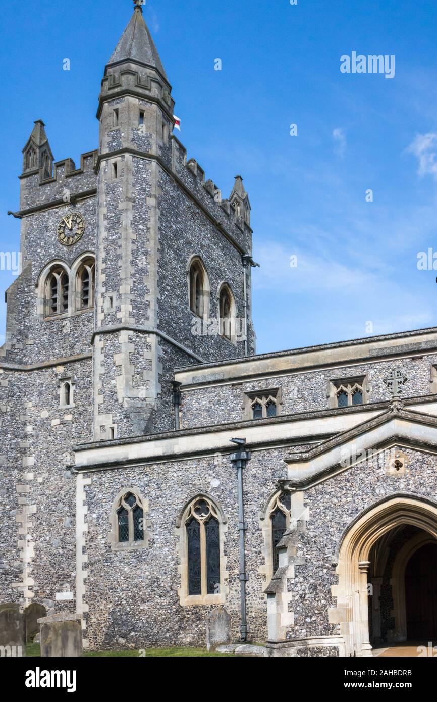 St Mary's parish church, Old Amersham, Buckinghamshire, England, UK Stock Photo