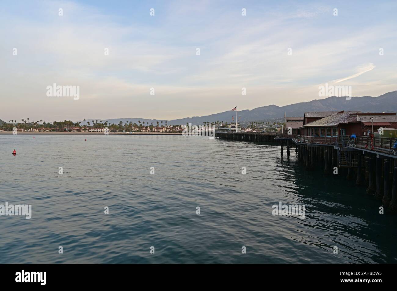 Stearns wharf at sunrise hi-res stock photography and images - Alamy