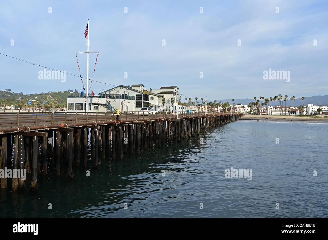 Stearns wharf at sunrise hi-res stock photography and images - Alamy