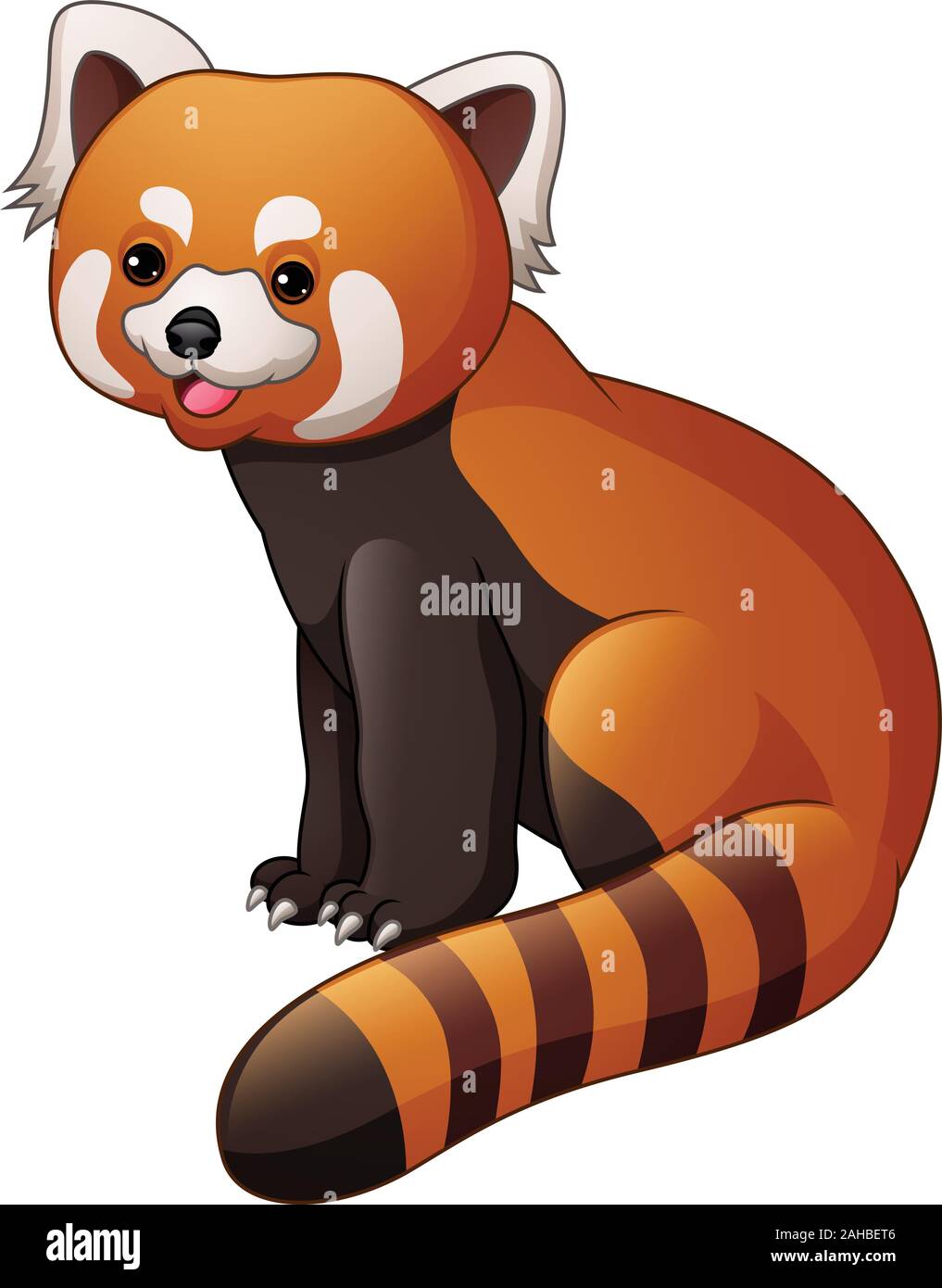 pics Red Panda Art Sikkim Drawing https www alamy com cartoon red panda isolated on white background image337699270 html
