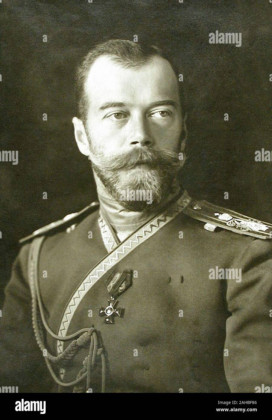 Nicholas II of Russia Stock Photo