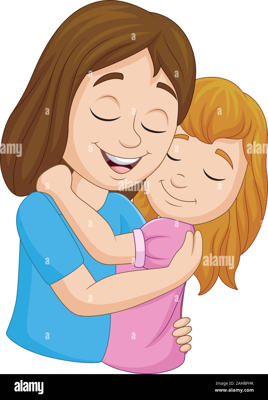 Cartoon happy mother hugging her daughter Stock Vector Image & Art - Alamy Cartoon happy mother hugging her daughter Stock Vector Image & Art - Alamy