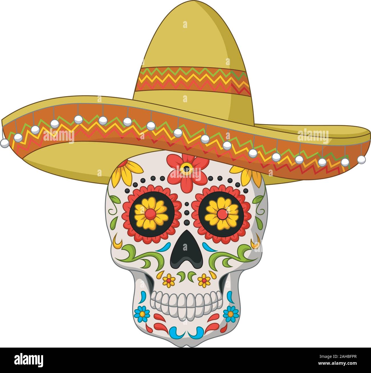 Day of the Dead Skulls Stock Vector