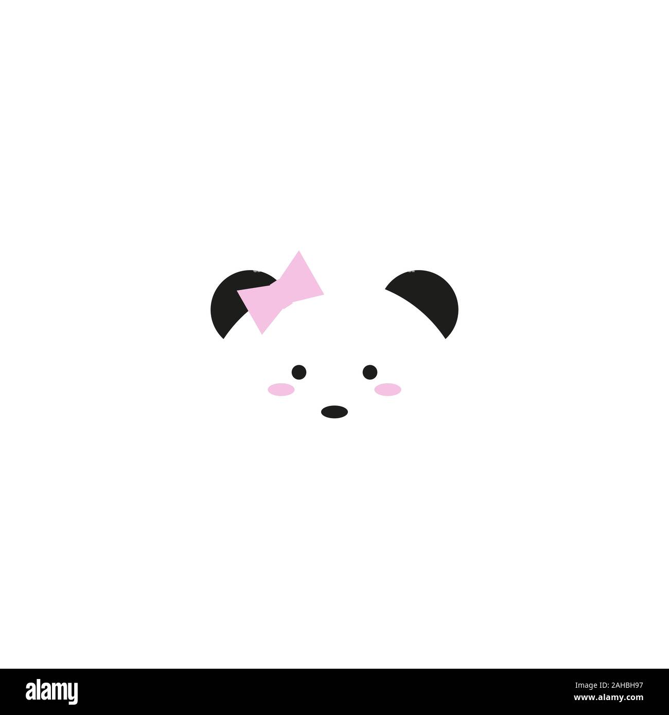 panda bear kawaii cute animal icon Stock Vector Image & Art - Alamy