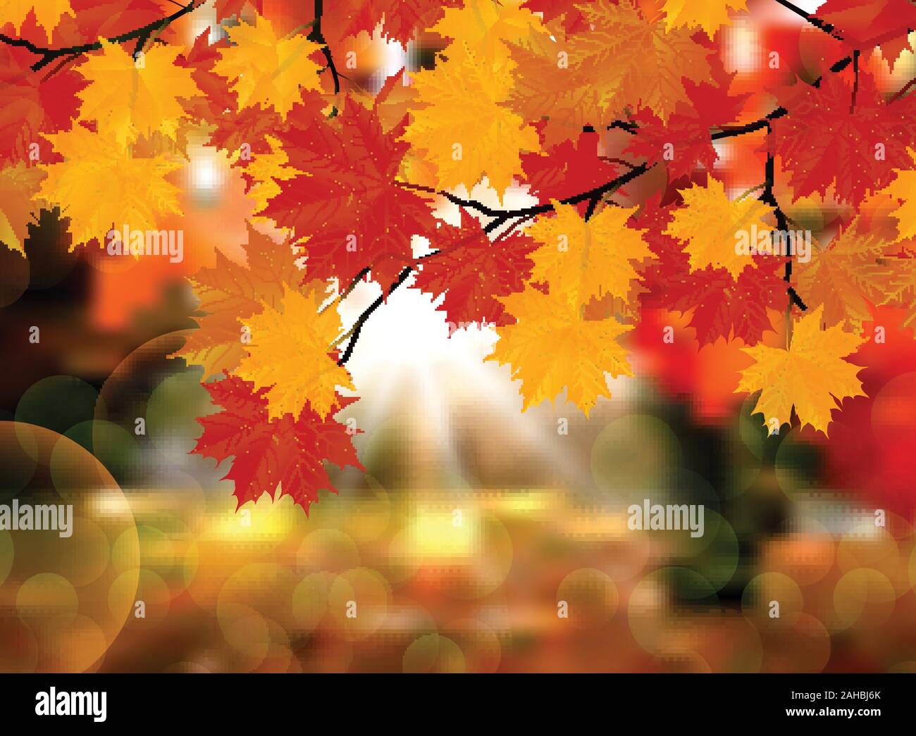 Tree leaves detail Stock Vector Images - Alamy