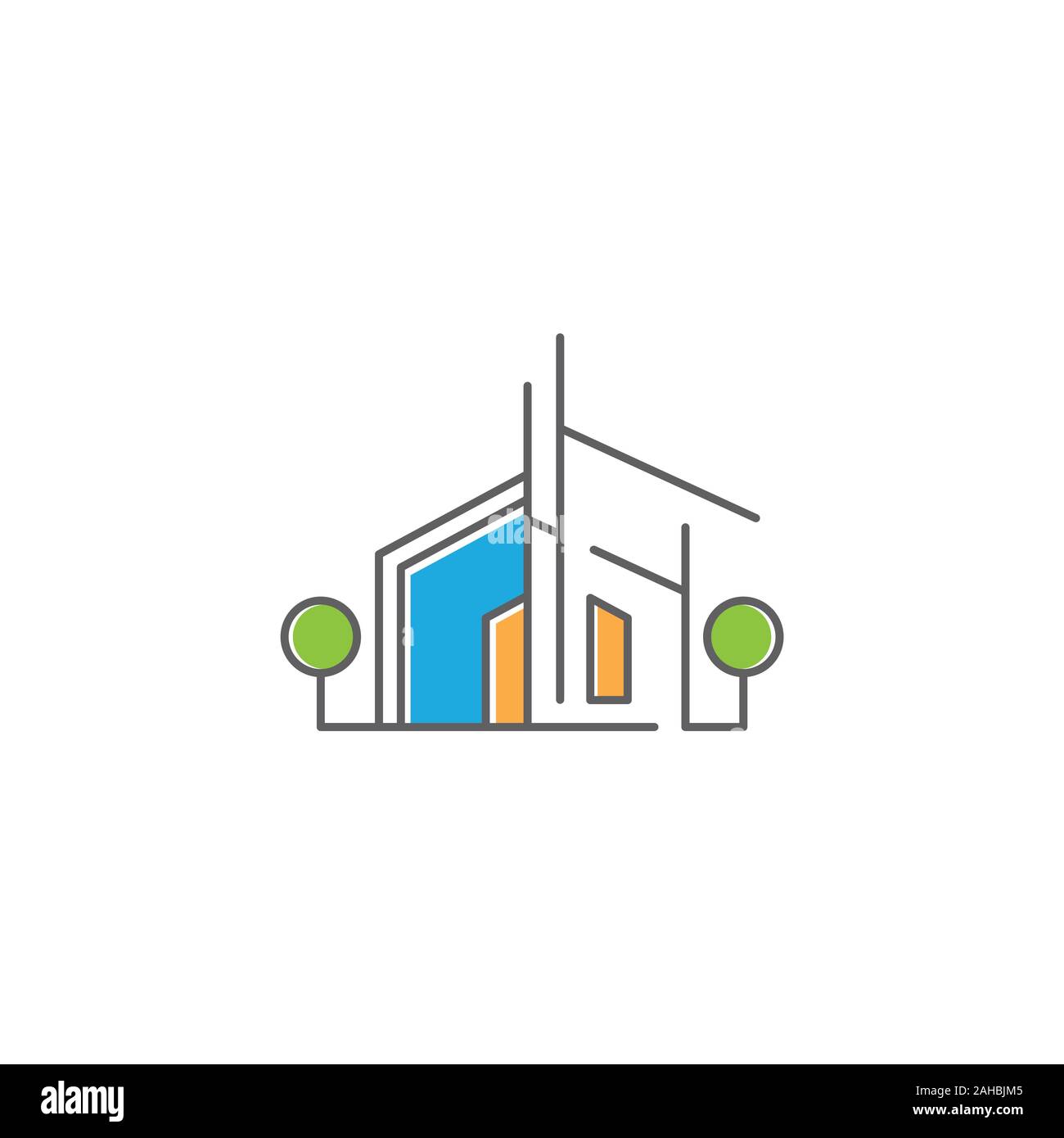Etc building exterior Stock Vector Images - Alamy
