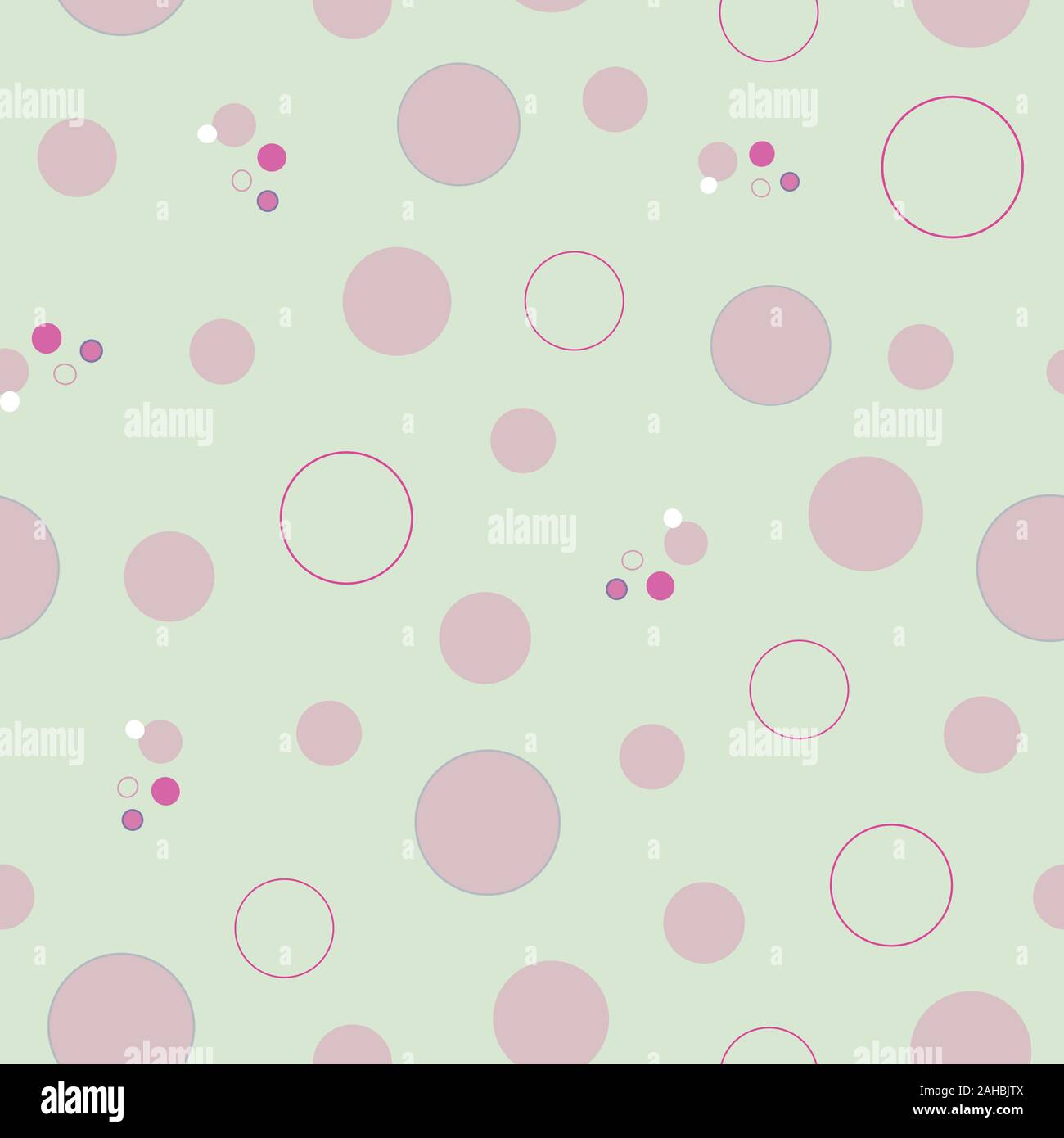 Lots of Dots on a green background, surface pattern design seamless repeat vector, surface pattern design Stock Vector