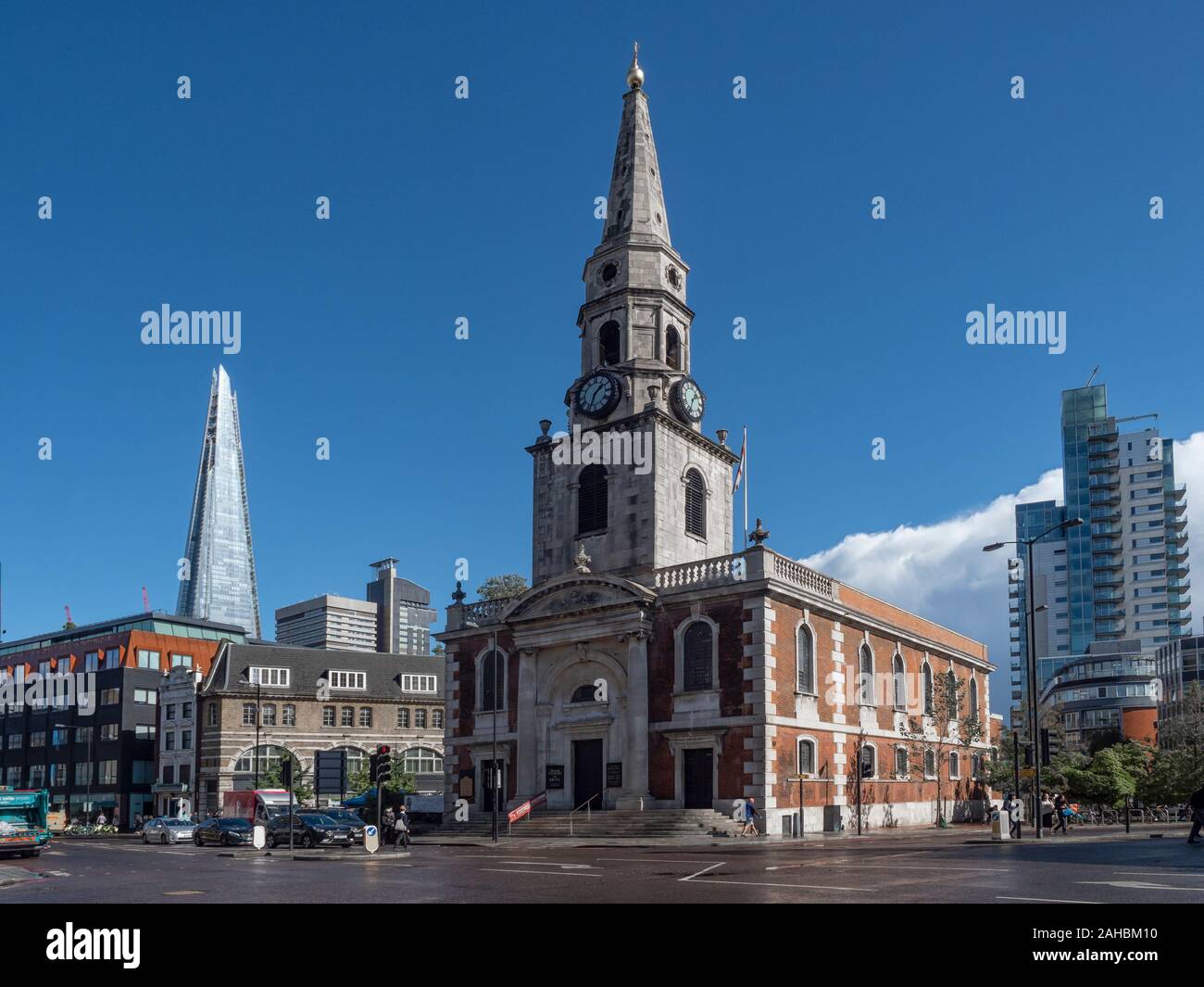 SOUTHWARK, LONDON:  St George the Martyr Church in Borough High Street Stock Photo